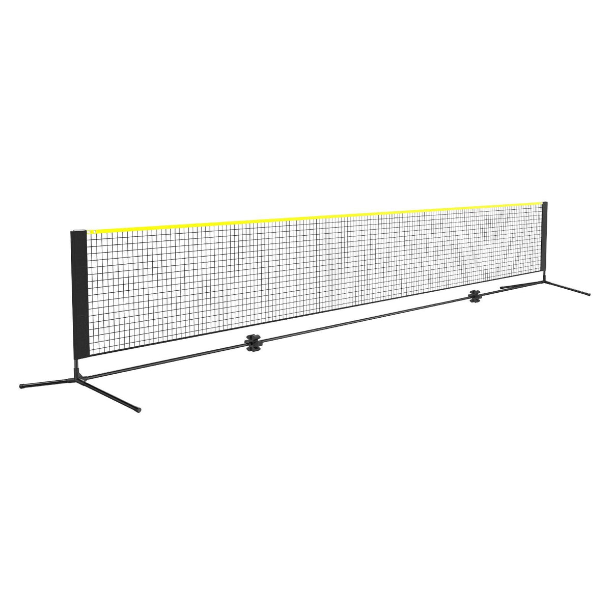 Badminton Net, Height Adjustable Volleyball Net, 20ft Wide Foldable Pickleball Net, Portable Tennis Net Set with Poles, Stand, Bag, Rackets, Nylon Shuttlecocks, Kid Backyard Indoor Outdoor Use