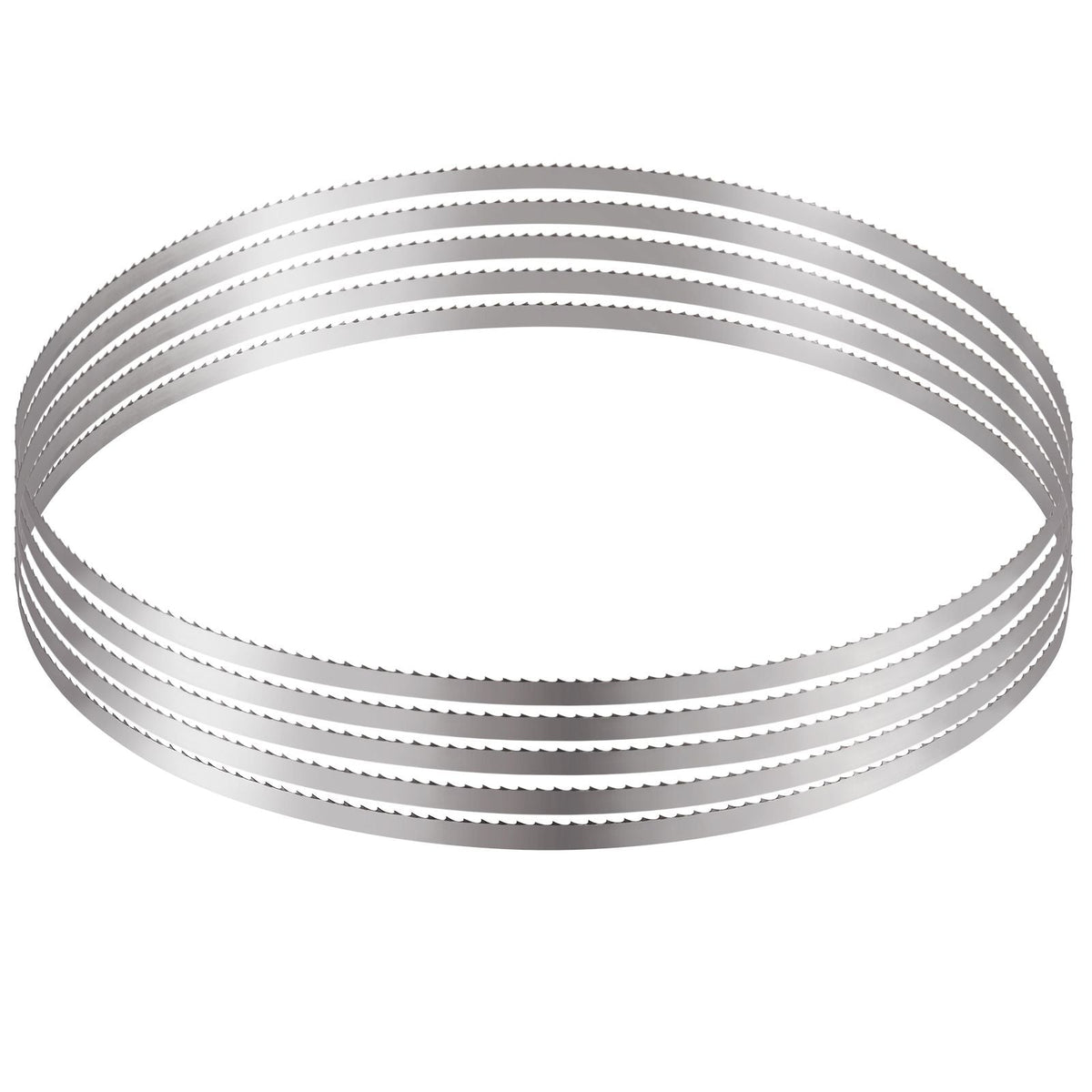 Band Saw Blade, 51.2x0.63x0.02 inch, 5 PCS/Pack Meat Bandsaw Blades for Replacement, Carbon Steel Blade, Meat Cutting Blade Wrapped by Rust-Proof Paper, Fit for Commercial Bone Saw Machines