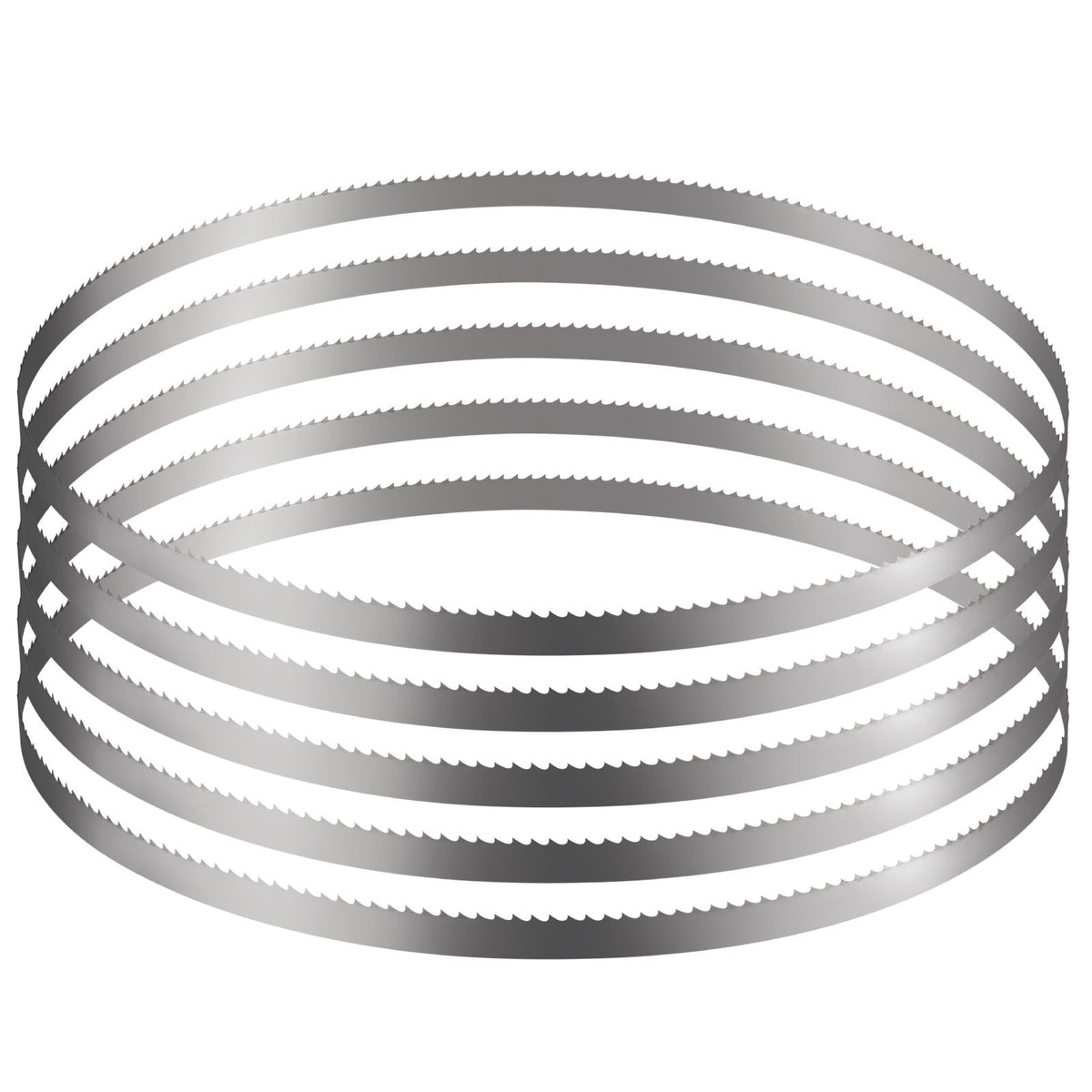 Band Saw Blade, 51.2x0.63x0.02 inch, 5 PCS/Pack Meat Bandsaw Blades for Replacement, Carbon Steel Blade, Meat Cutting Blade Wrapped by Rust-Proof Paper, Fit for Commercial Bone Saw Machines