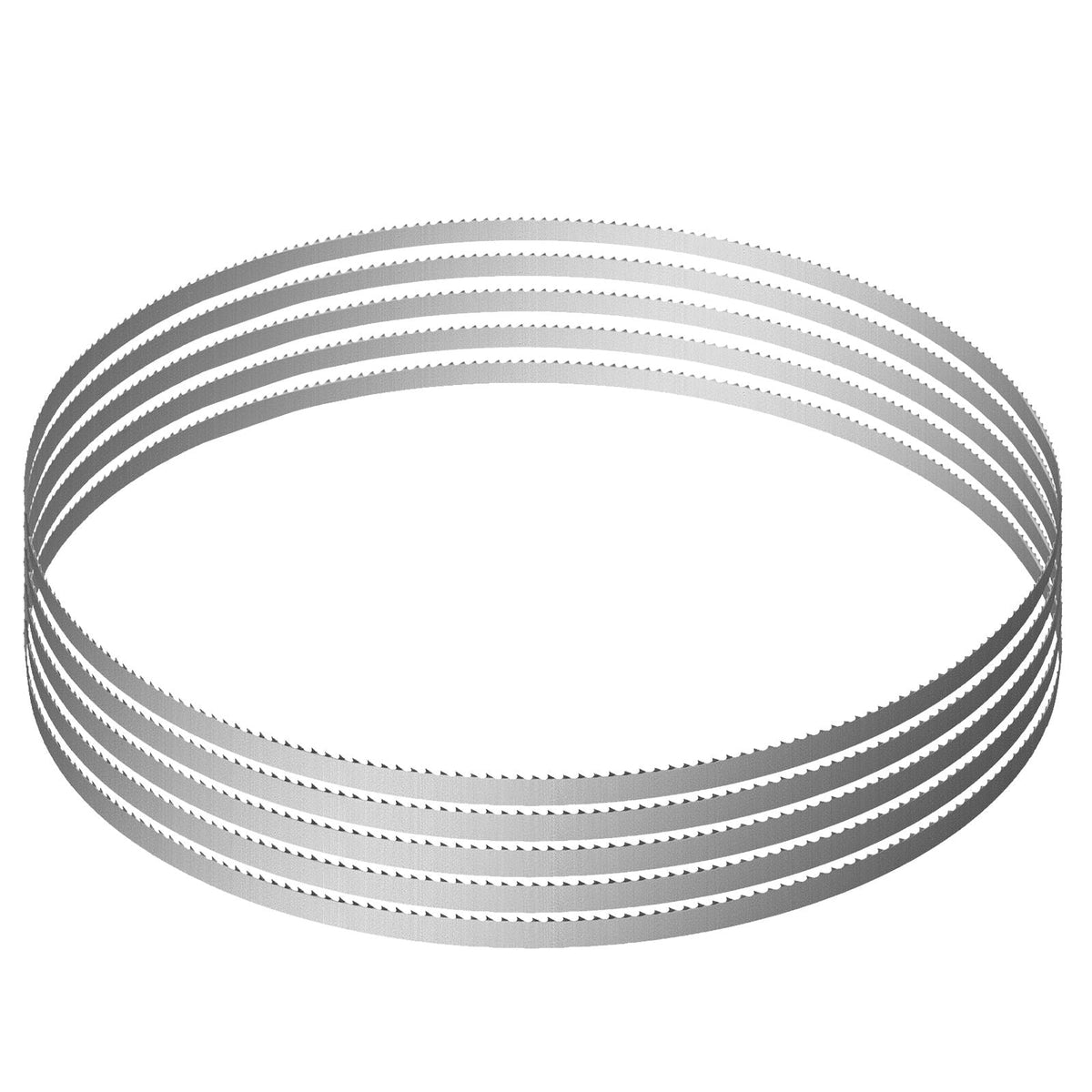 Band Saw Blade, 51.2x0.63x0.02 inch, 5 PCS/Pack Meat Bandsaw Blades for Replacement, Carbon Steel Blade, Meat Cutting Blade Wrapped by Rust-Proof Paper, Fit for Commercial Bone Saw Machines