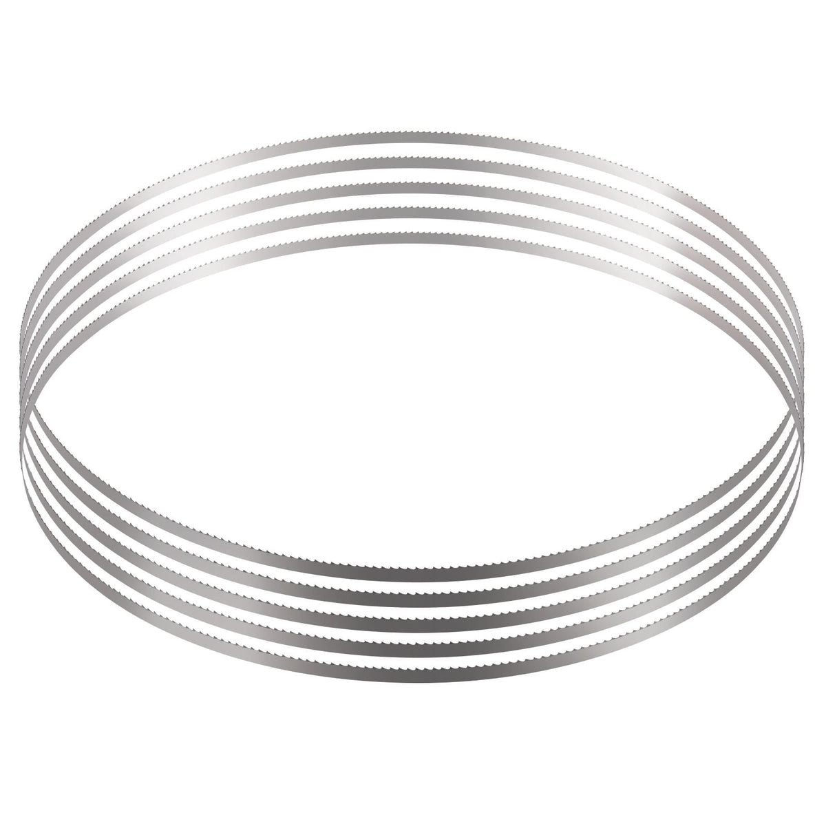 Band Saw Blade, 82.3x0.63x0.02 inch, 5 PCS/Pack Meat Bandsaw Blades for Replacement, Carbon Steel Blade, Meat Cutting Blade Wrapped by Rust-Proof Paper, Fit for Commercial Bone Saw Machines