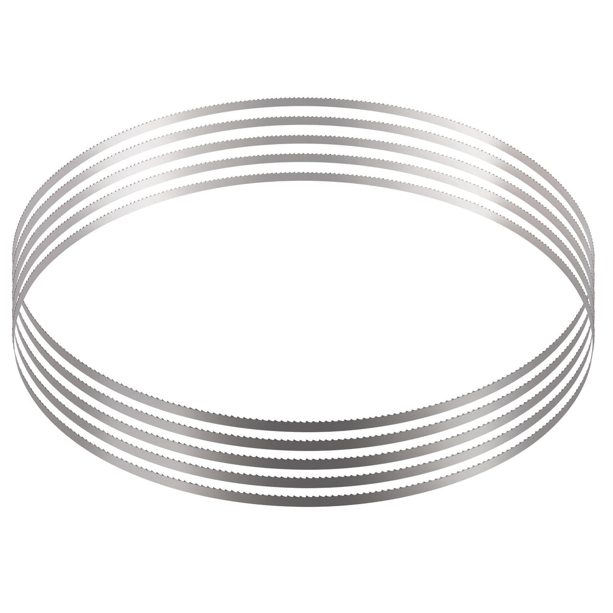 Band Saw Blade, 83.5x0.63x0.02 inch, 5 PCS/Pack Meat Bandsaw Blades for Replacement, Carbon Steel Blade, Meat Cutting Blade Wrapped by Rust-Proof Paper, Fit for Commercial Bone Saw Machines