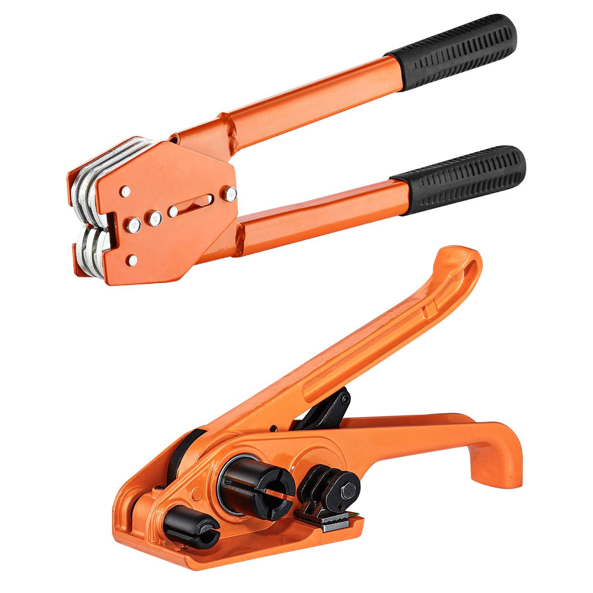 Banding Strapping Kit with Strapping Tensioner Tool, Banding Sealer Tool, 300 Metal Seals, 1000ft Length PET Band, Pallet Packaging Strapping Banding Kit Banding Packaging Strapping for Packing
