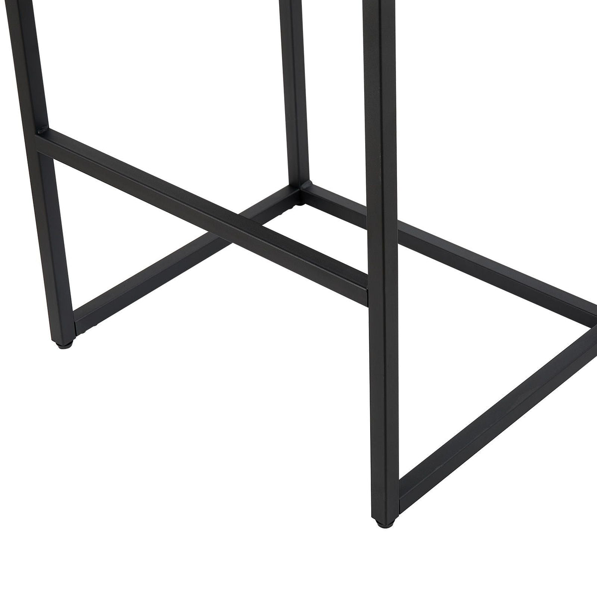 Bar Stool Set of 4, 27 inch Counter Height Stools, Modern PU Leather Counter Barstool with Backrest, Metal Legs, Easy Assembly Armless Bar Chair, Island Barstool for Kitchen, Dining Room, Brown