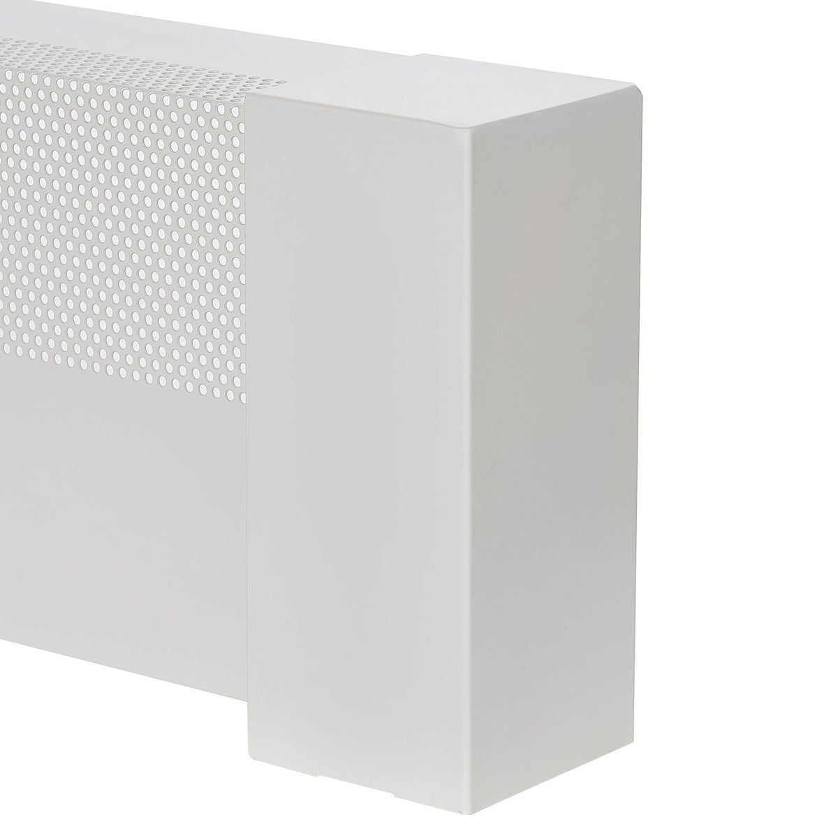 Baseboard Heater Covers, Basic Series 5 ft Standard Electric Heating Unit Front Cover for Home Improvement, Heavy-duty Steel, Easy Installation for Bedroom Replacing Old Cover, White