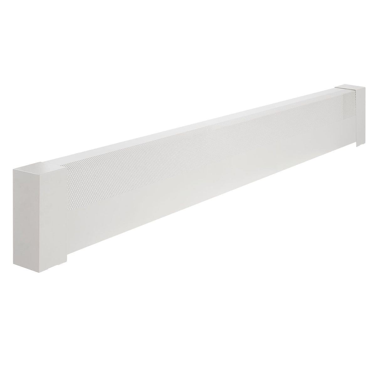 Baseboard Heater Covers, Basic Series 5 ft Standard Electric Heating Unit Front Cover for Home Improvement, Heavy-duty Steel, Easy Installation for Bedroom Replacing Old Cover, White