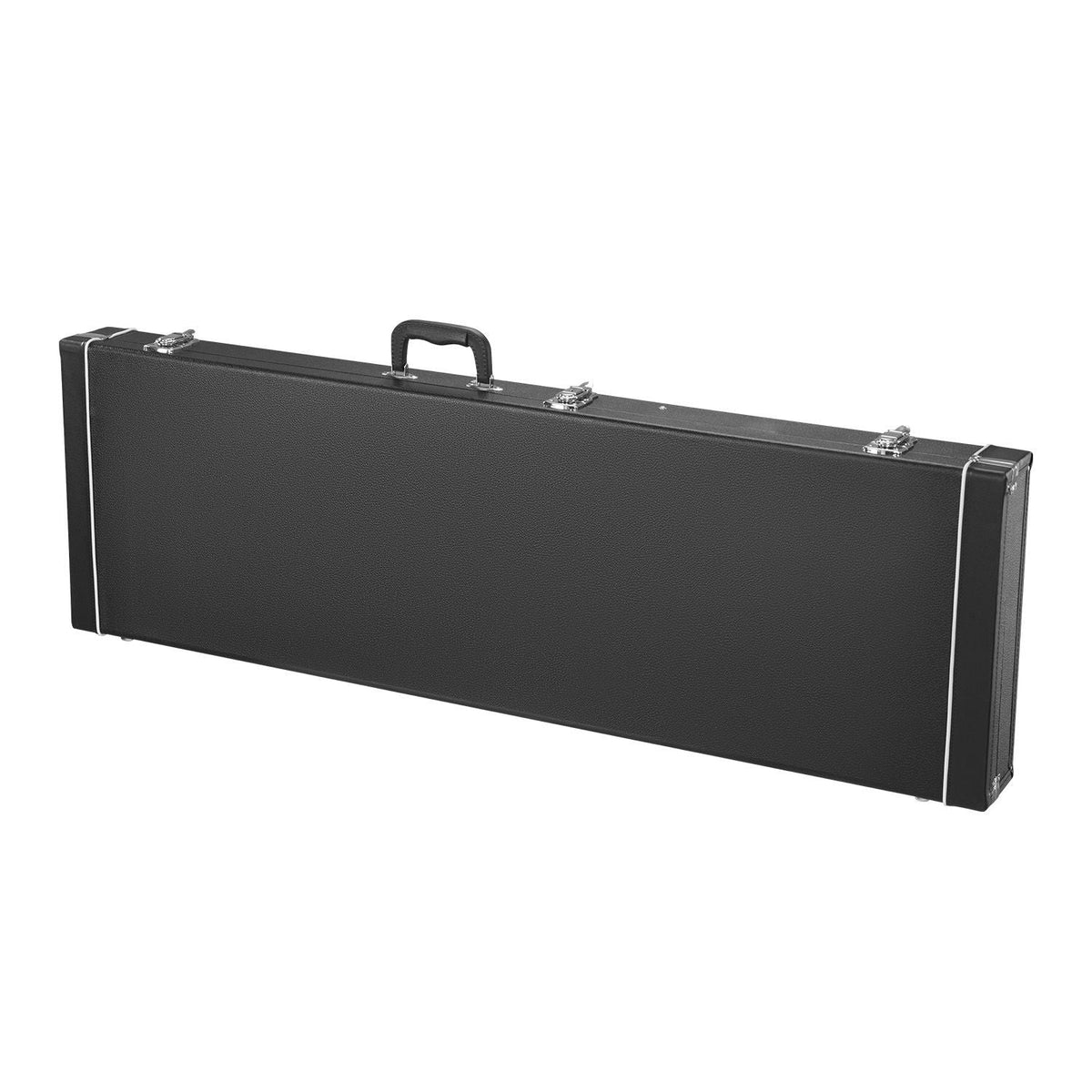 Bass Guitar Hard Case, 48.03 in Rectangular Guitar Hard Case, With Lock Latch Keys Handle, PVC Padding Soft Lining Water-Resistant Hard Shell Guitar Cases, for 39-46.5 in Bass Guitars, Black