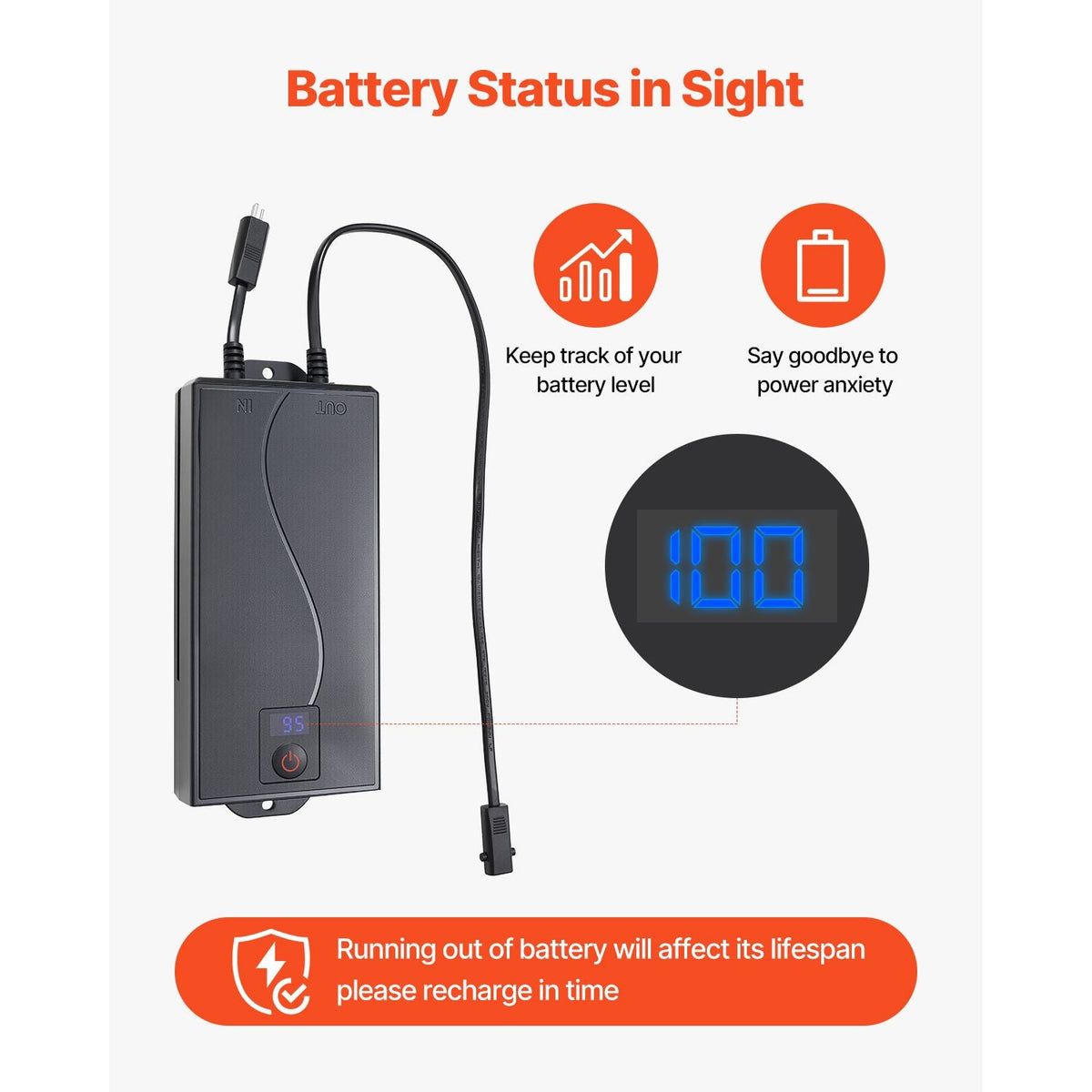 Battery Pack for Reclining Furniture, 2500 mAh Rechargeable Recliner Battery Pack, with Universal 2-Pin Connection and LED Display Screen, for Electric Recliner, Sofa, Couch, and Lift Chair