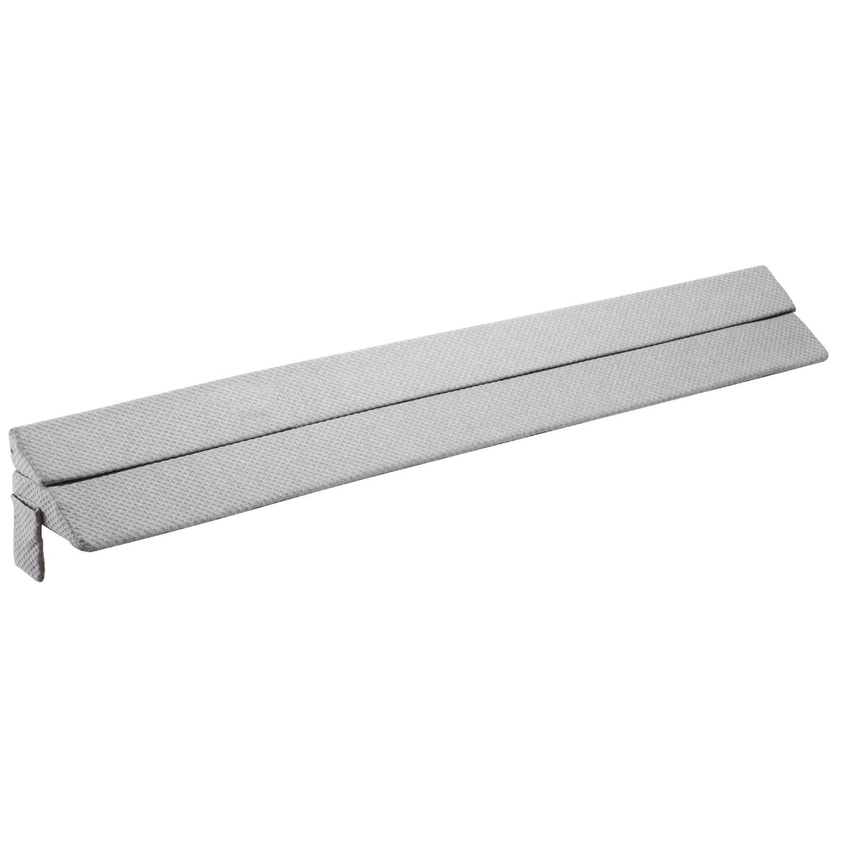 Bed Wedge Pillow for Headboard, King Size, 76"x10"x6" Bed Gap Filler, Fill 0-7" Gap Between Headboard and Mattress, 25D Foam Mattress Wedge Headboard Pillow with Side Pocket, for Backrest, Gray