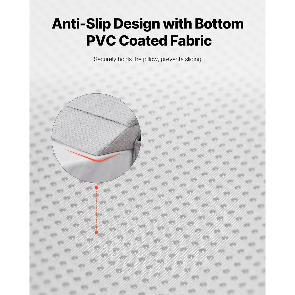 Bed Wedge Pillow for Headboard, King Size, 76"x10"x6" Bed Gap Filler, Fill 0-7" Gap Between Headboard and Mattress, 25D Foam Mattress Wedge Headboard Pillow with Side Pocket, for Backrest, Gray