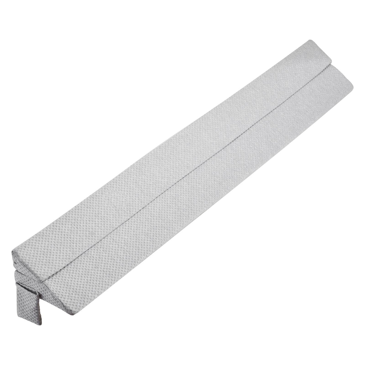 Bed Wedge Pillow for Headboard, King Size, 76"x10"x6" Bed Gap Filler, Fill 0-7" Gap Between Headboard and Mattress, 25D Foam Mattress Wedge Headboard Pillow with Side Pocket, for Backrest, Gray