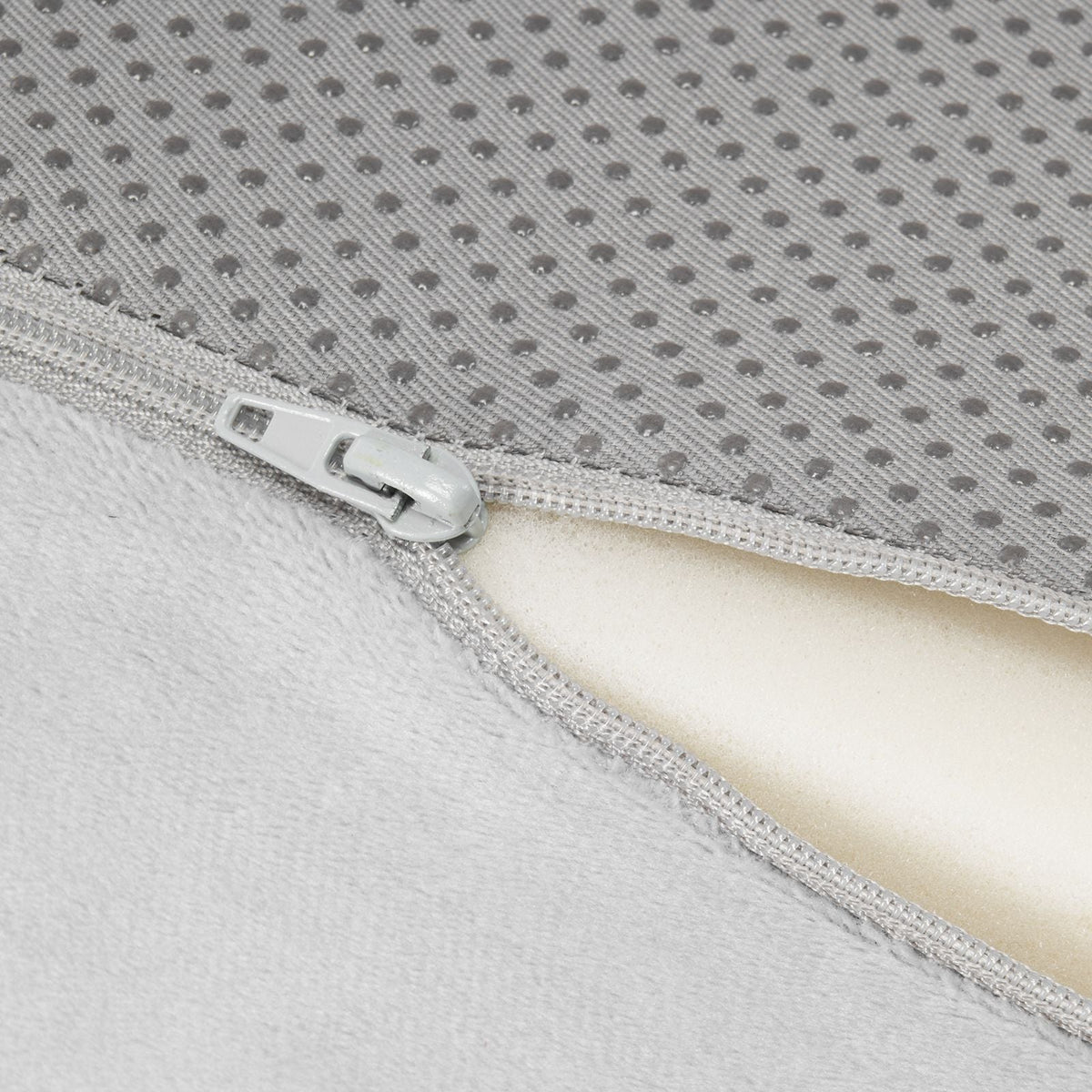Bed Wedge Pillow for Headboard, King Size, 76"x10"x6" Bed Gap Filler, Fill 0-7" Gap Between Headboard and Mattress, Soft Plush Mattress Wedge Headboard Pillow with Side Pocket, for Backrest Gray