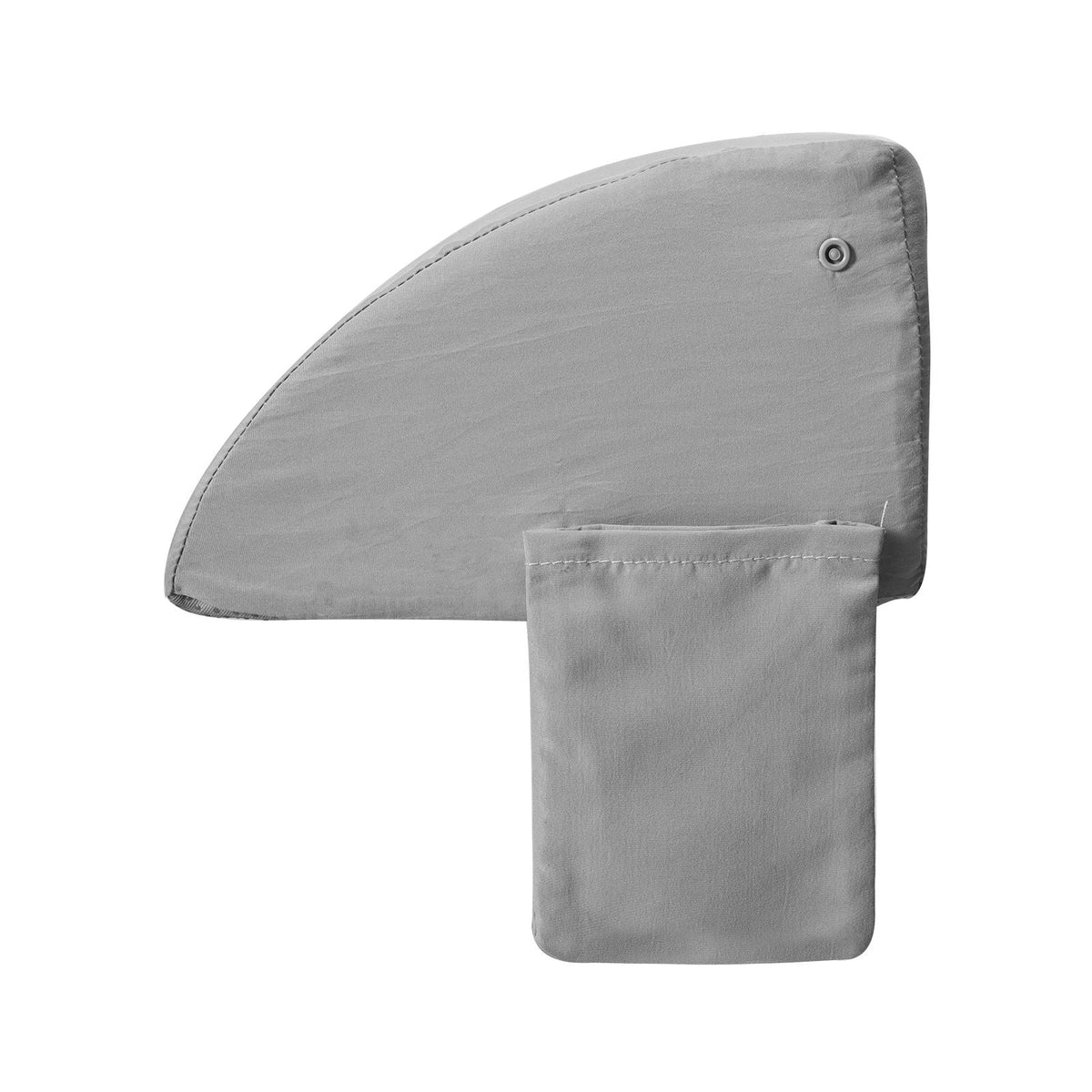 Bed Wedge Pillow for Headboard, King Size, 76"x6"x4.5" Bed Gap Filler, Fill 0-4" Gap Between Headboard and Mattress, 25D Foam Mattress Wedge Headboard Pillow with Side Pocket, for Backrest, Gray