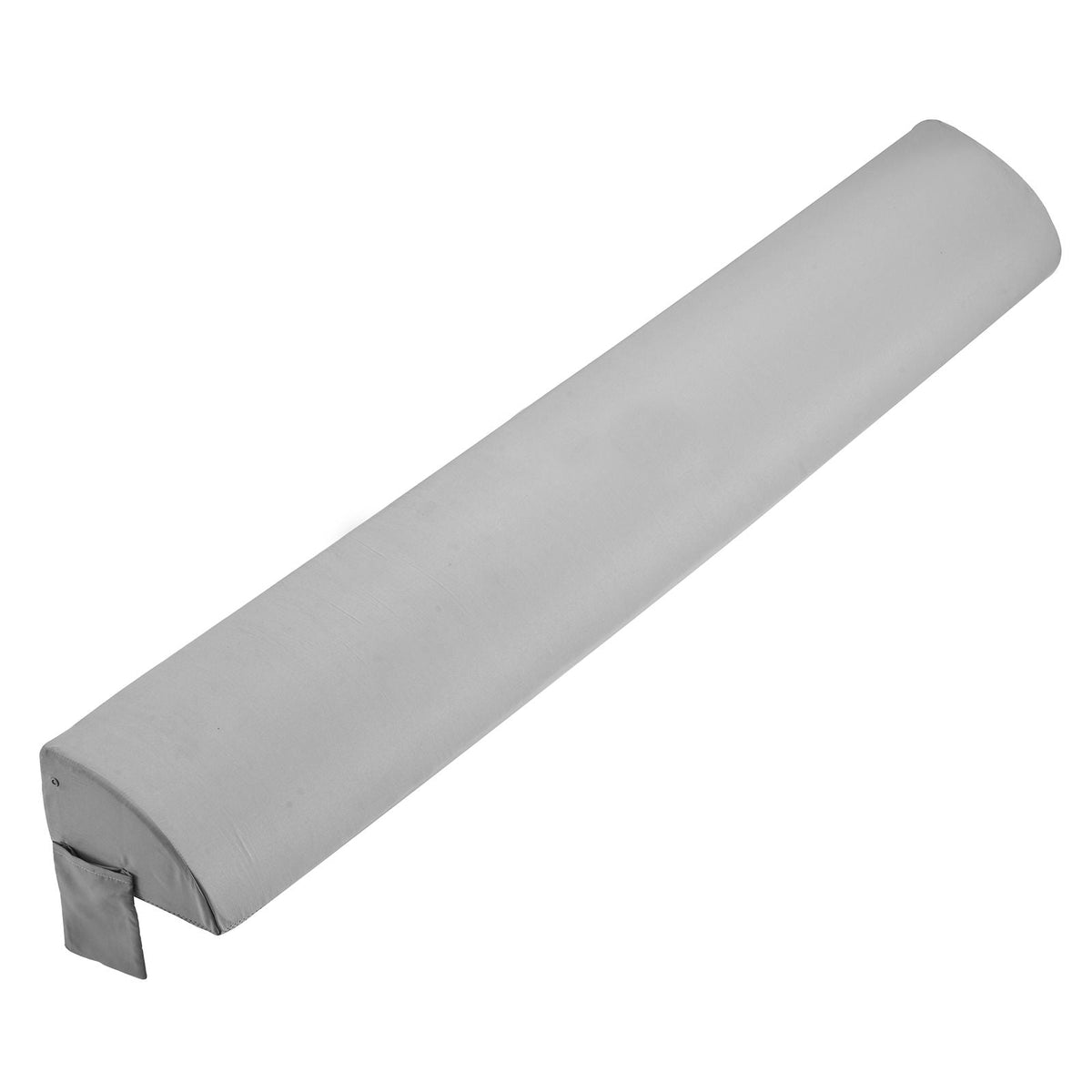 Bed Wedge Pillow for Headboard, King Size, 76"x8"x6" Bed Gap Filler, Fill 0-5" Gap Between Headboard and Mattress, 25D Foam Mattress Wedge Headboard Pillow with Side Pocket, for Backrest, Gray