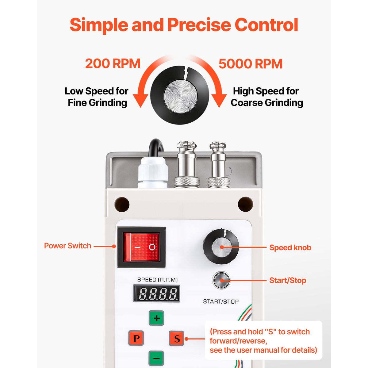 Belt Grinder Sander with VFD, 30 x 1-Inch Variable Speed Belt Polisher, 550W Polishing Grinding Machine with 2 Grinding Modes & 3PCS Sanding Belts for Metalworking, Knife Making