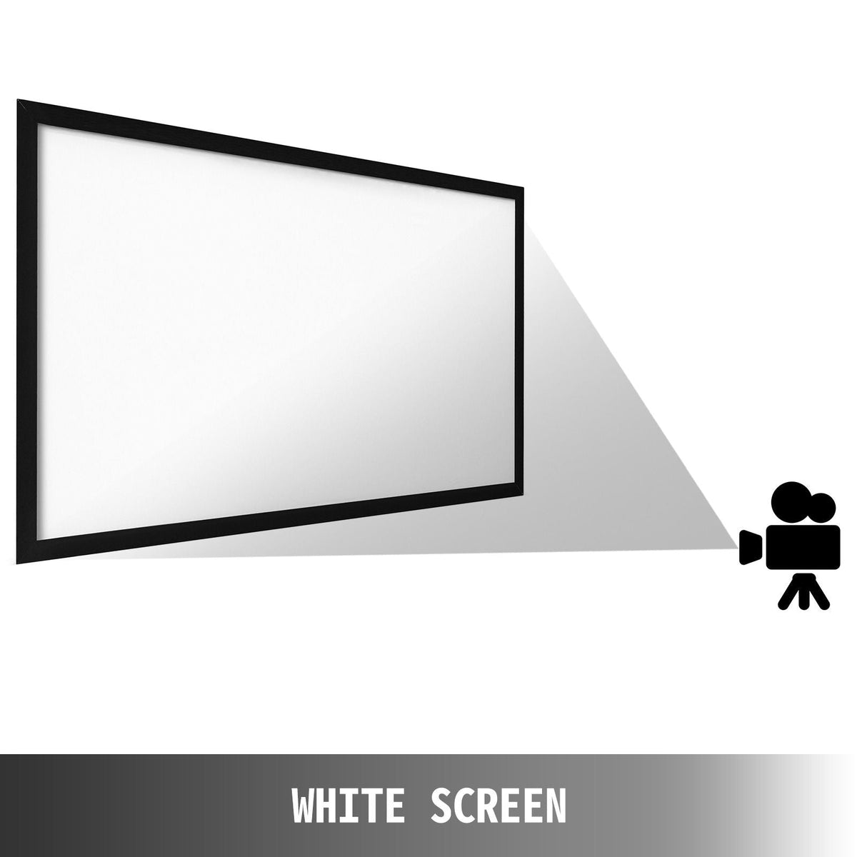 Big 130" Diagonal 16:9 HD Projector Screen Home Theater Outdoor Use