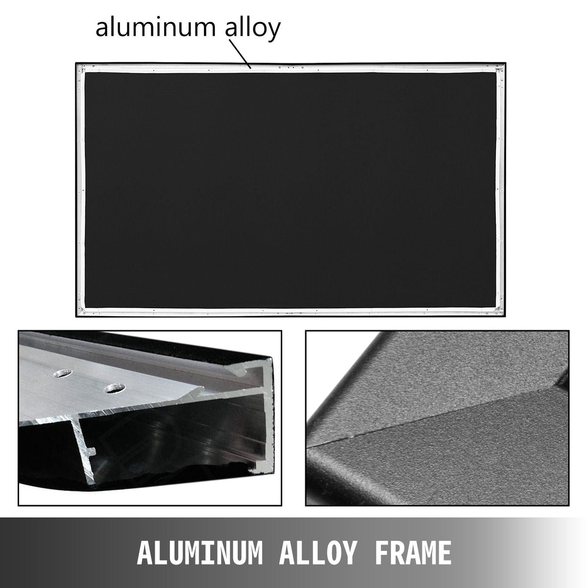 Big 155" Diagonal 16:9 HD Projector Screen Home Theater Outdoor Use