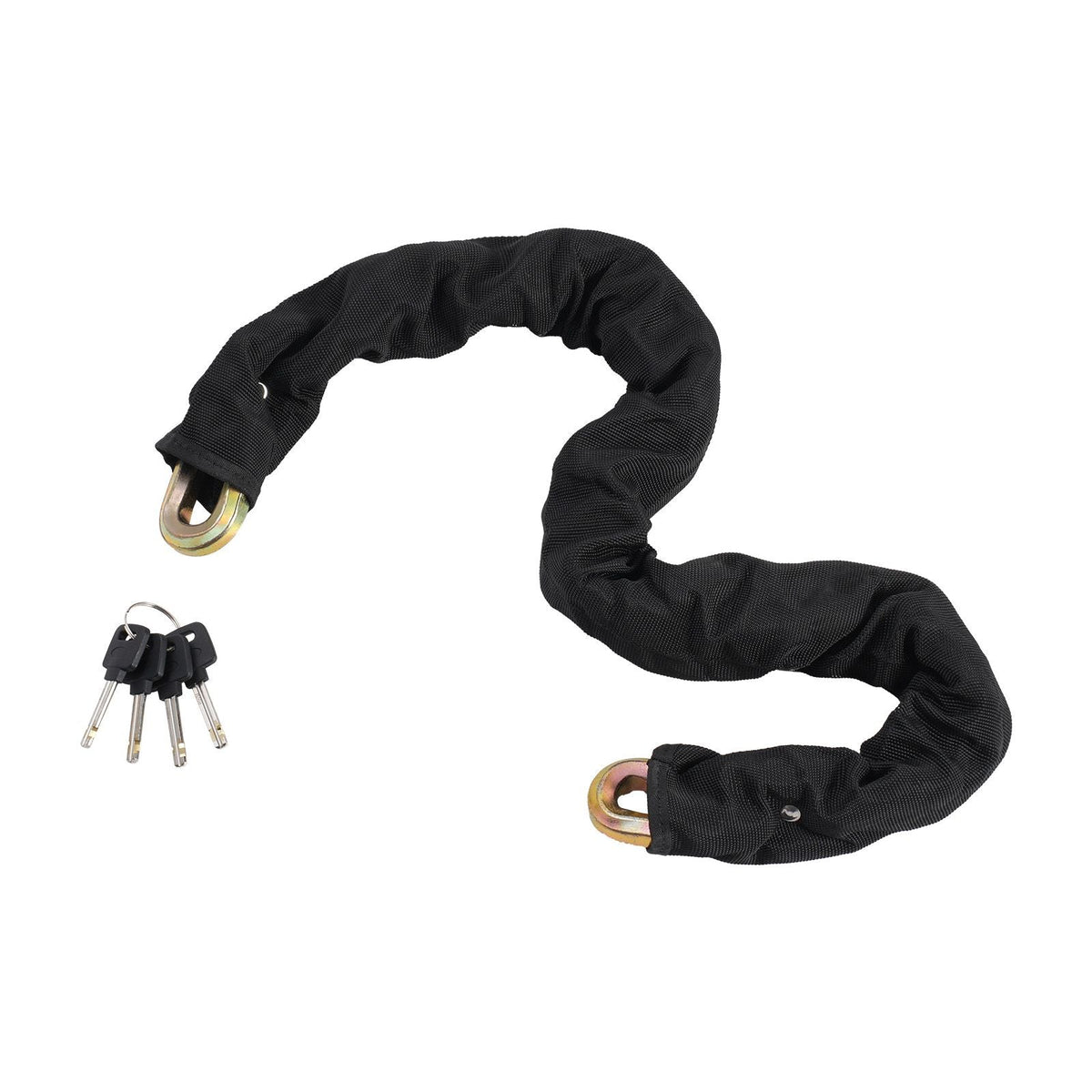 Bike Chain Lock, 3.28 Ft Bicycle Chain Lock with 4 Keys, Heavy Duty Metal Steel Anti-Theft High Security Bike Locks, Perfect for Bike, Motorcycle, Scooter, Bicycle, Door, Fence or Gate, 14mm