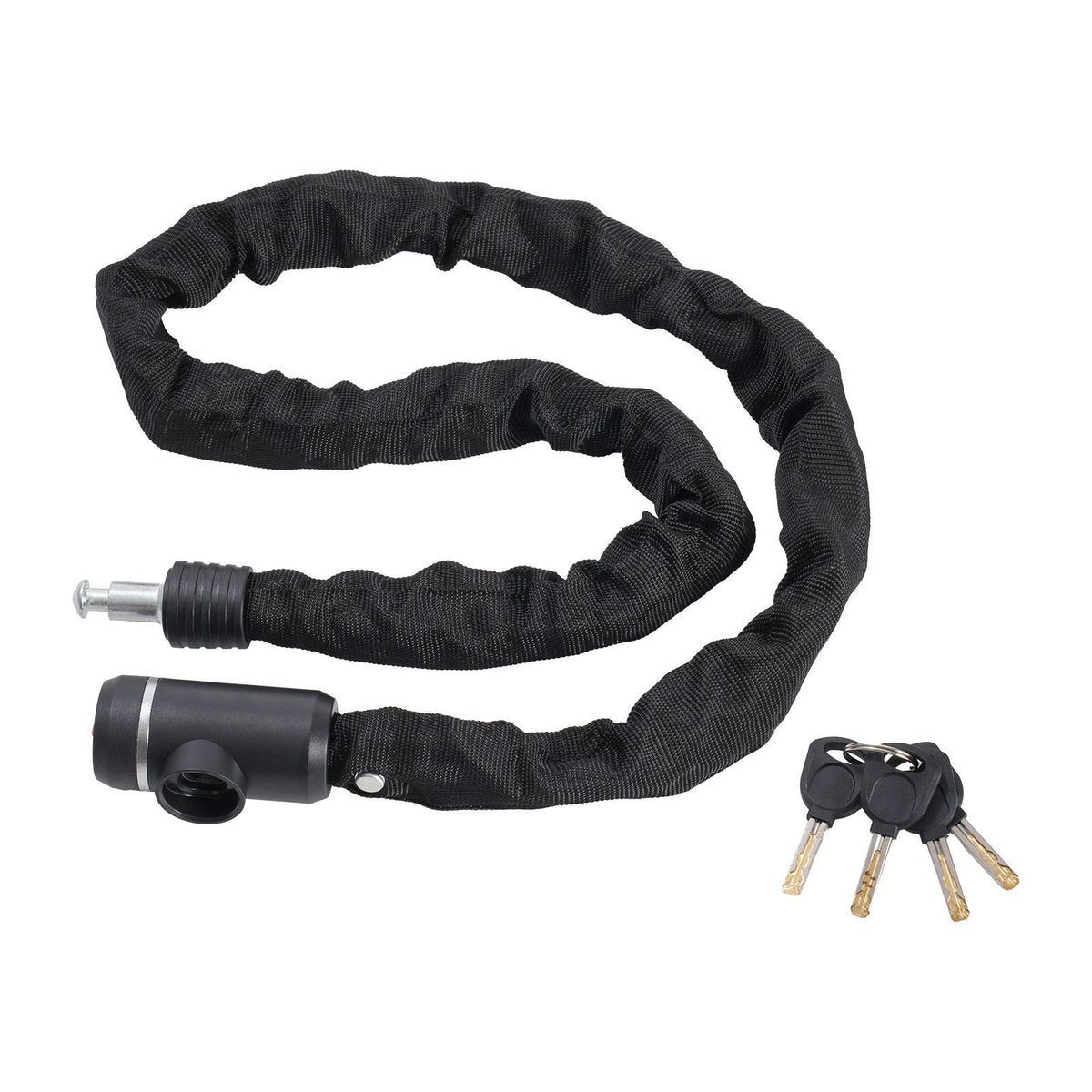 Bike Chain Lock, 3.94 Ft Combination Bicycle Chain Lock with 3 Keys, Heavy Duty Anti-Theft High Security Bike Locks, Perfect for Bike, Motorcycle, Scooter, Bicycle, Door, Fence or Gate, 10mm