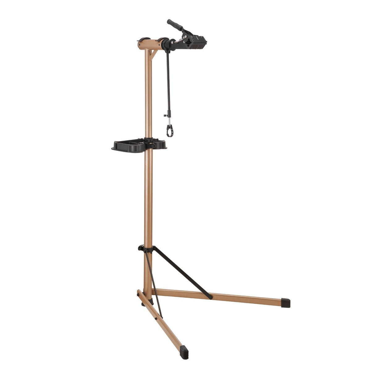 Bike Repair Stand, Max. 110 lb Heavy-duty Bicycle Work Stand with 40.3-59.4 in Adjustable Height & Large Tool Tray, Foldable Ebike Maintenance Rack, Shop Home Mechanics for Mountain Road Bike