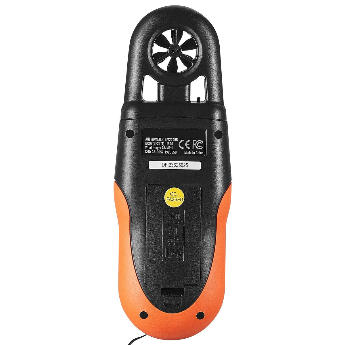 Bluetooth Portable Anemometer, Temperature Range 14-140 Fahrenheit, Digital Device for Measuring Wind Speed, Temperature, Air Flow, and Wind Chill, Equipped with LED Backlit Display