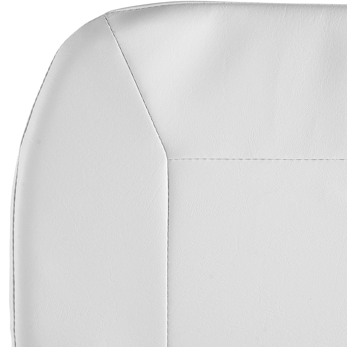 Boat Seat, Low Backrest, Folding Fishing Boat Seat with Thickened Sponge Cushion & Waterproof PVC Leather, Aluminum Alloy Hinges, Flip Up Boat Seat for Fishing Boats, Yachts, Ships, White