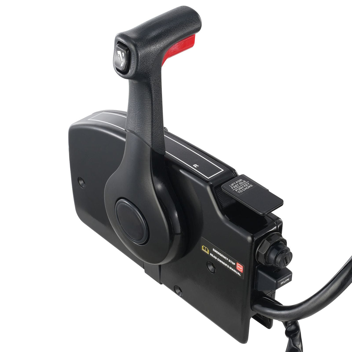 Boat Throttle Control, 881170A13 Side-Mounted Outboard Remote Control Box for Mercury PT 4-Stroke, Marine Throttle Control Box with Power Trim Switch, 16.6 ft Harness 14 Pin, and Lanyard