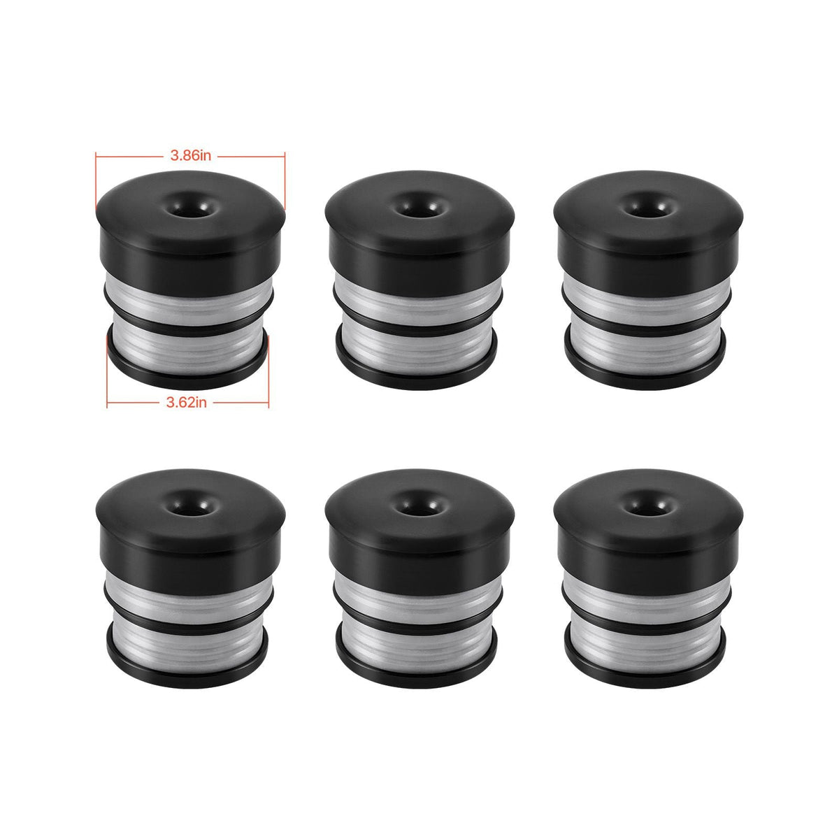 Body Mount Bushing Kit, Compatible with 2008-2016 F250 F350 Super Duty, 64 PCS Silicone Body Mount Kit, Quick Replacement, Durable Components for Improving Bumpy Driving Performance, Gray