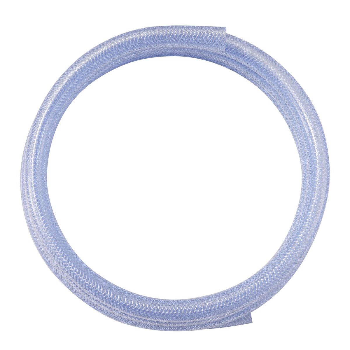 Braided Clear Vinyl Tubing, 3/4" ID x 19/20" OD, 10FT Plastic PVC Tubing, Flexible and Cuttable Clear Hose, 1/10 in Wall Thickness, High-strength PVC Material for Aquarium Irrigation Swimming