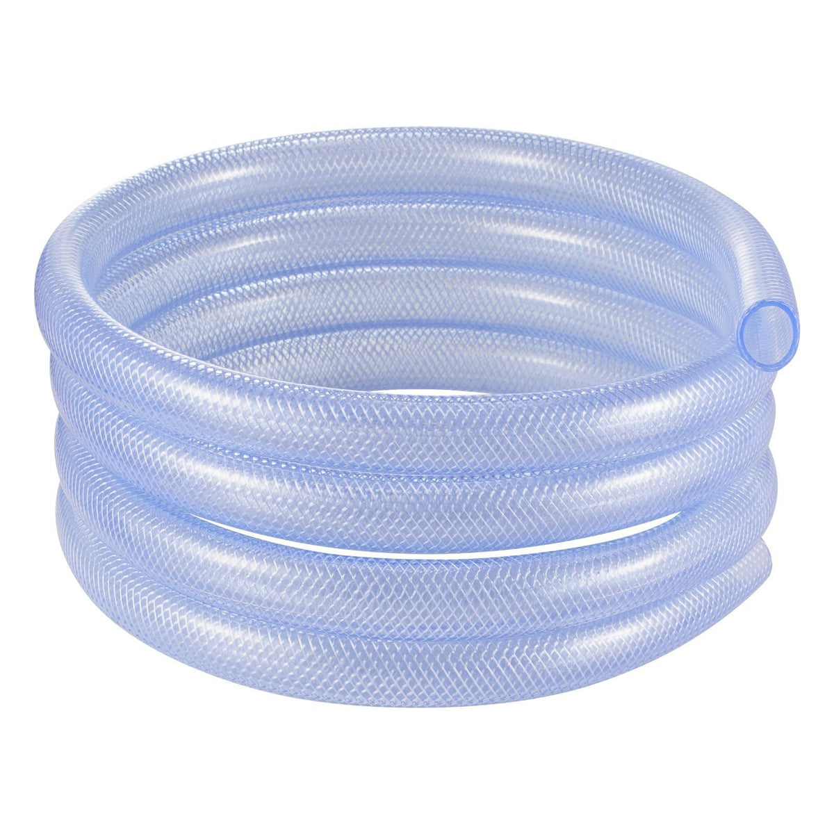 Braided Clear Vinyl Tubing, 3/4" ID x 19/20" OD, 10FT Plastic PVC Tubing, Flexible and Cuttable Clear Hose, 1/10 in Wall Thickness, High-strength PVC Material for Aquarium Irrigation Swimming