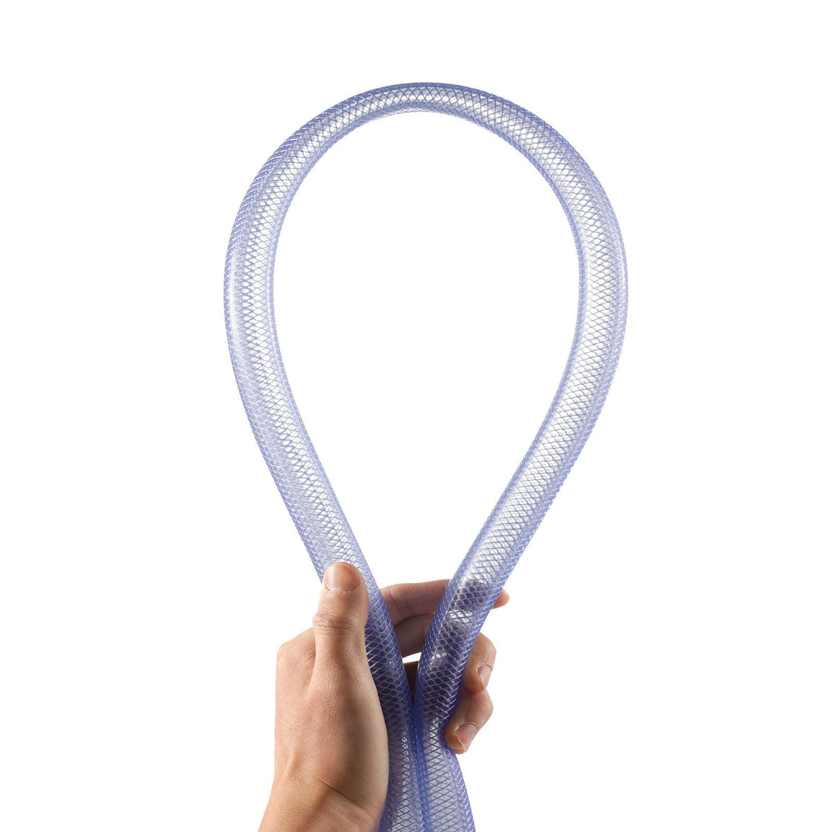 Braided Clear Vinyl Tubing, 3/4" ID x 19/20" OD, 10FT Plastic PVC Tubing, Flexible and Cuttable Clear Hose, 1/10 in Wall Thickness, High-strength PVC Material for Aquarium Irrigation Swimming