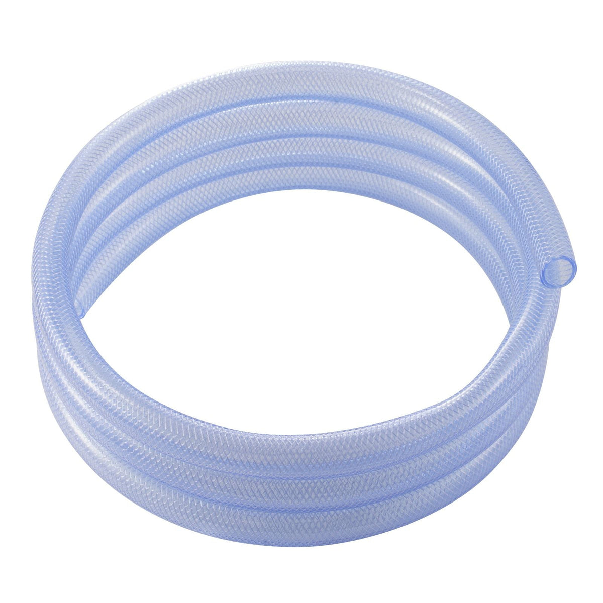 Braided Clear Vinyl Tubing, 3/4" ID x 19/20" OD, 10FT Plastic PVC Tubing, Flexible and Cuttable Clear Hose, 1/10 in Wall Thickness, High-strength PVC Material for Aquarium Irrigation Swimming
