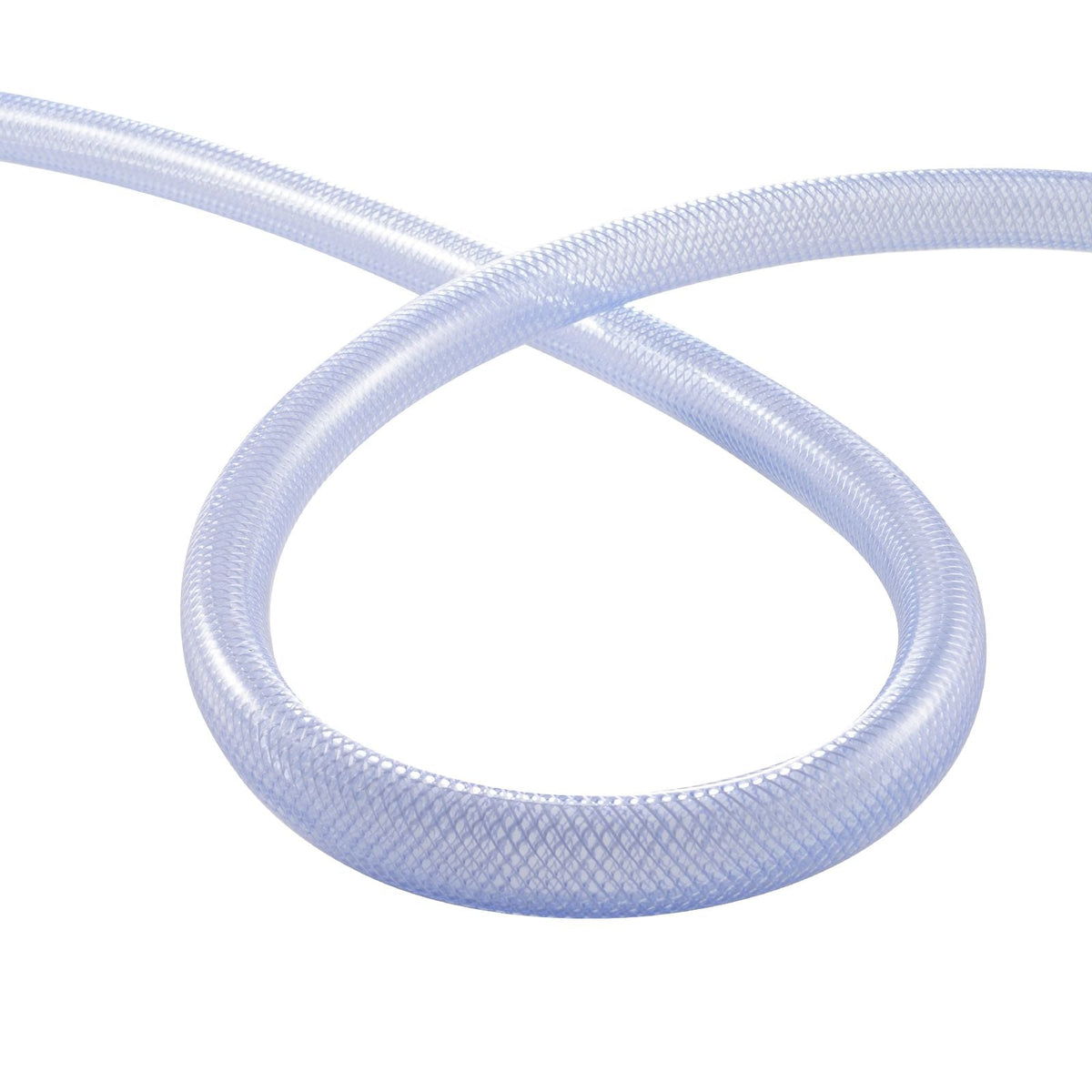 Braided Clear Vinyl Tubing, 3/4" ID x 19/20" OD, 10FT Plastic PVC Tubing, Flexible and Cuttable Clear Hose, 1/10 in Wall Thickness, High-strength PVC Material for Aquarium Irrigation Swimming