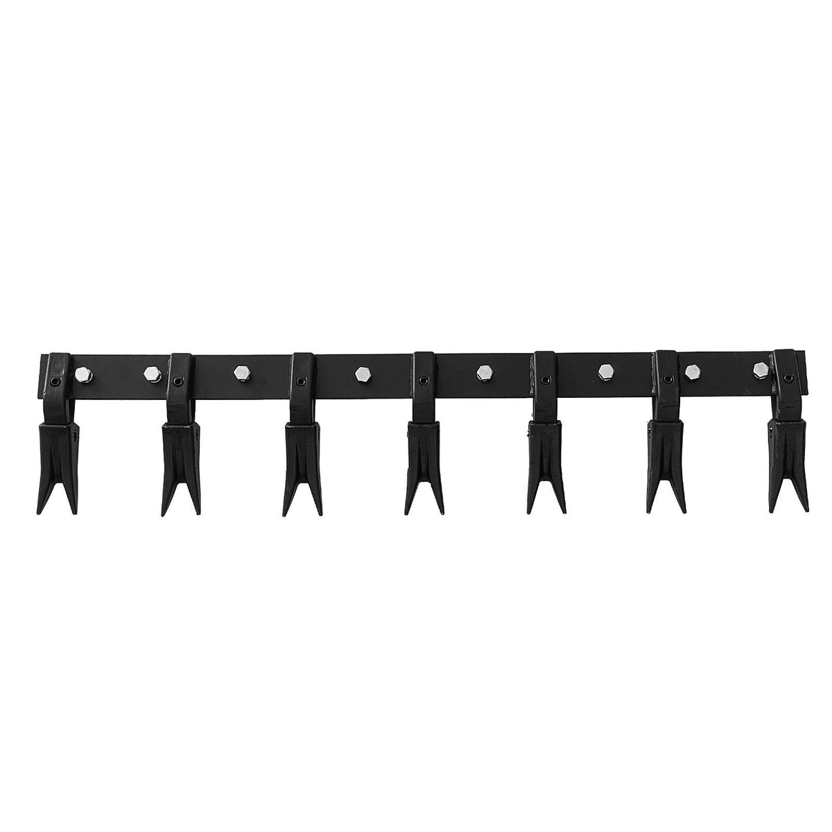 Bucket Tooth Bar, 53'', Heavy Duty Tractor Bucket Teeth Bar for Sub-Compact Tractor Loader, 4560 lbs Load-Bearing Capacity, Fits Bucket Cutting Edges Sized 1/2" or Less with No Drilling Required