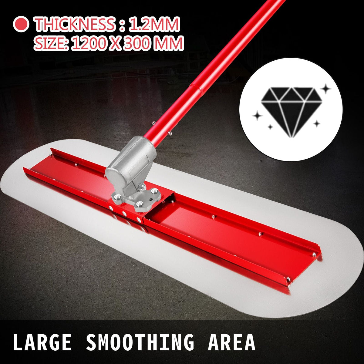 Bull Float Manganese Steel Concrete Float 1200x300mm Concrete Float Tool Cement Tool Bull Concrete Kit Bull Pool Float Bull Float Handle Bull Float Bracket Concrete Tool Finishing Bull Float