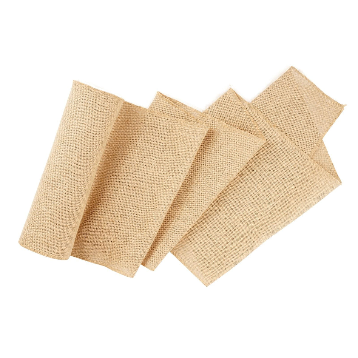 Burlap Fabric Roll, 14 in x 30 ft & 50 x 50 High Density Wide Natural Burlap Fabric Rolls, Jute Fabric Burlap Tree Wrap Roll, for Decor, Crafts, Wedding, Gardening, Plant & Tree Winter Covering