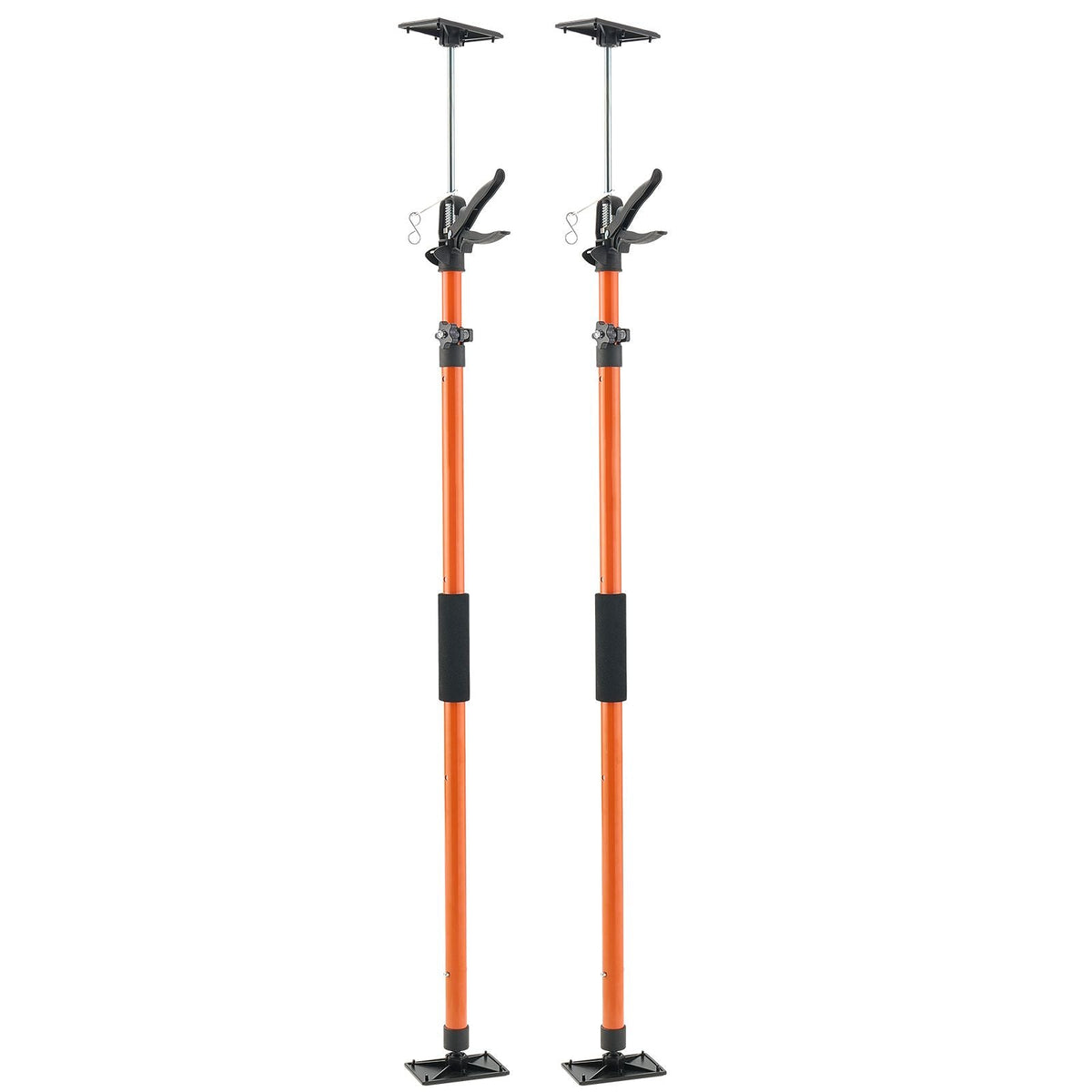 Cabinet Jack Support Pole, 2-Pack, 45.7-114.2 Inch Steel Telescopic Quick Support Rod, Adjustable 3rd Hand System up to 154 lbs Capacity for Installing Cabinets, Lifting Drywall, Cargo Bars
