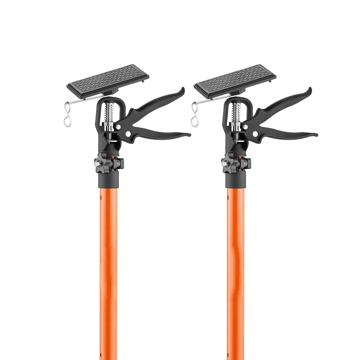 Cabinet Jack Support Pole, 2-Pack, 45.7-114.2 Inch Steel Telescopic Quick Support Rod, Adjustable 3rd Hand System up to 154 lbs Capacity for Installing Cabinets, Lifting Drywall, Cargo Bars