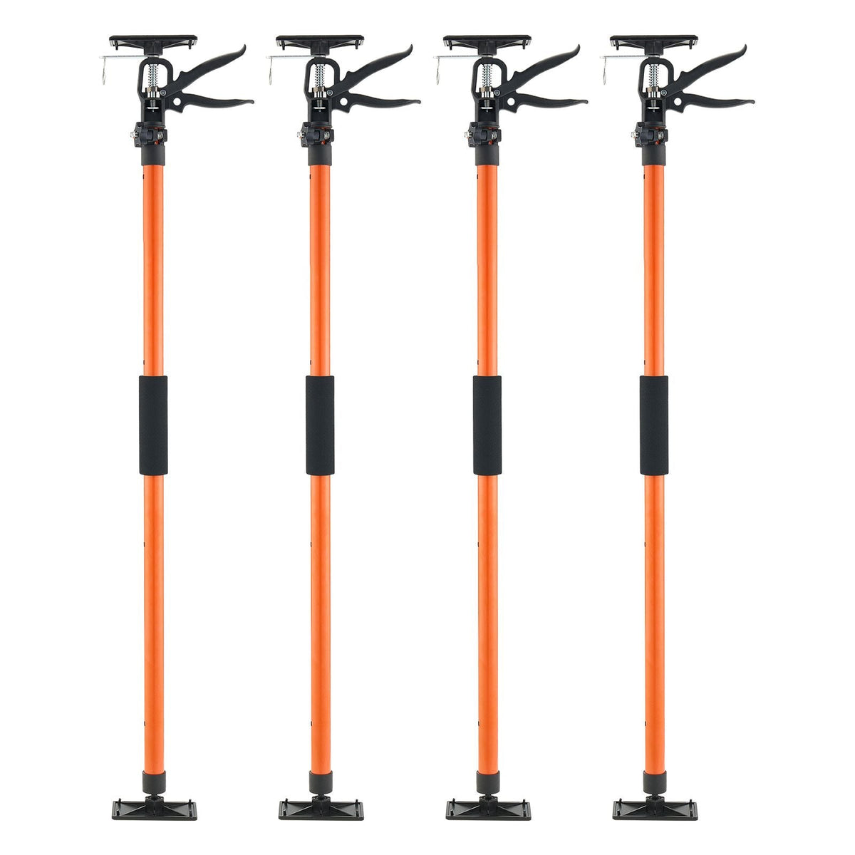 Cabinet Jack Support Pole, 4-Pack, 45.7-114.2 Inch Steel Telescopic Quick Support Rod, Adjustable 3rd Hand System up to 154 lbs Capacity for Installing Cabinets, Lifting Drywall, Cargo Bars