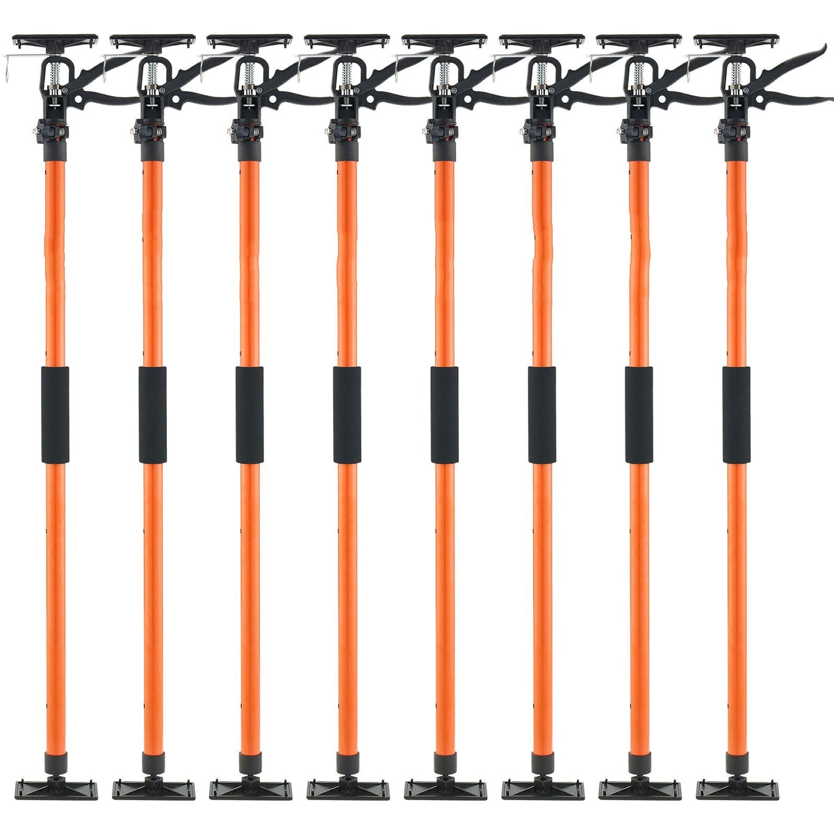 Cabinet Jack Support Pole, 8-Pack, 45.7-114.2 Inch Steel Telescopic Quick Support Rod, Adjustable 3rd Hand System up to 154 lbs Capacity for Installing Cabinets, Lifting Drywall, Cargo Bars