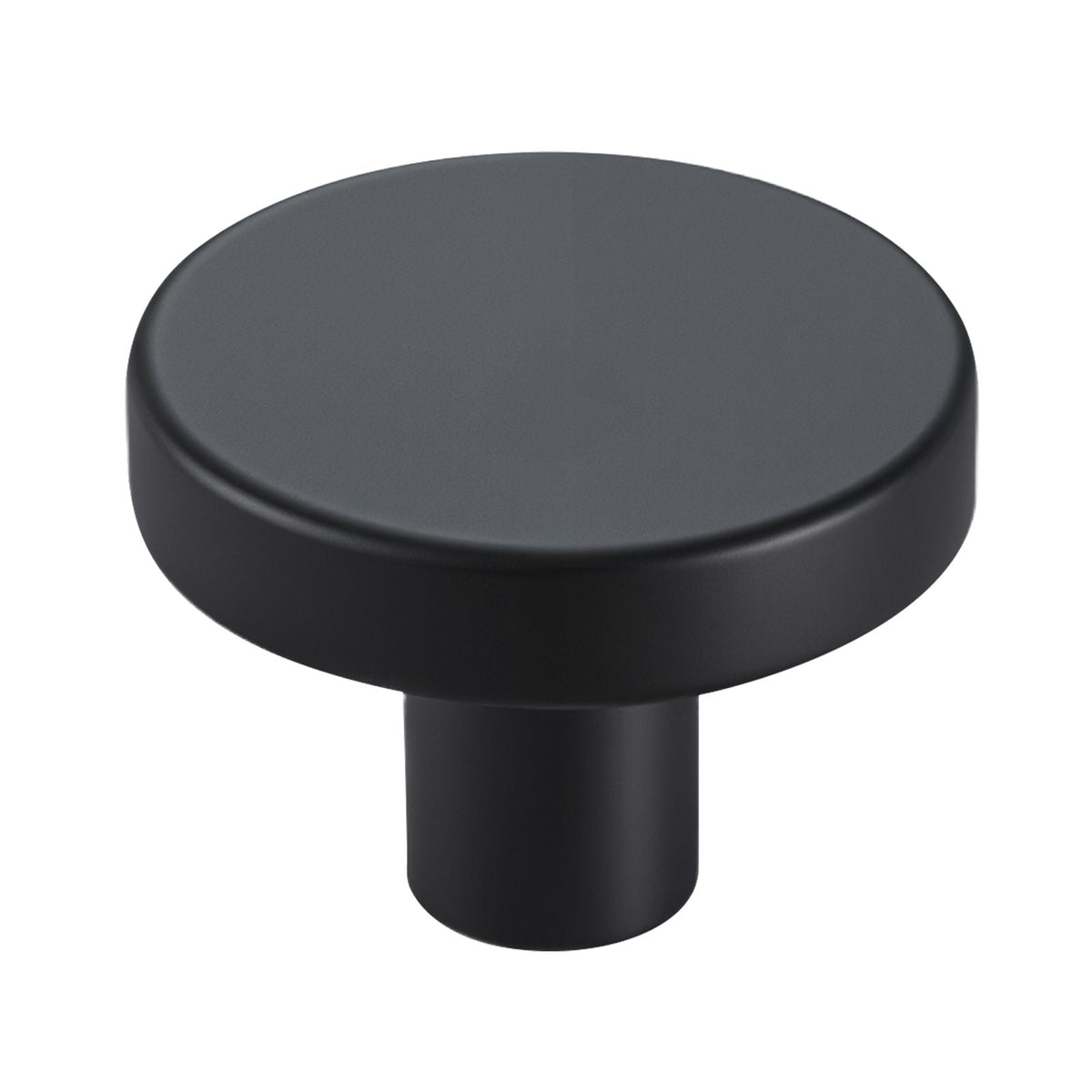 Cabinet Knobs, 10 Pack, 1.26 Inch Black Zinc Alloy Drawer Pulls & Door Handles, Mushroom Kitchen Solid Knobs Dresser Handles, Cupboard Hardware with Screws for Bathroom Closet Cabinets Drawers