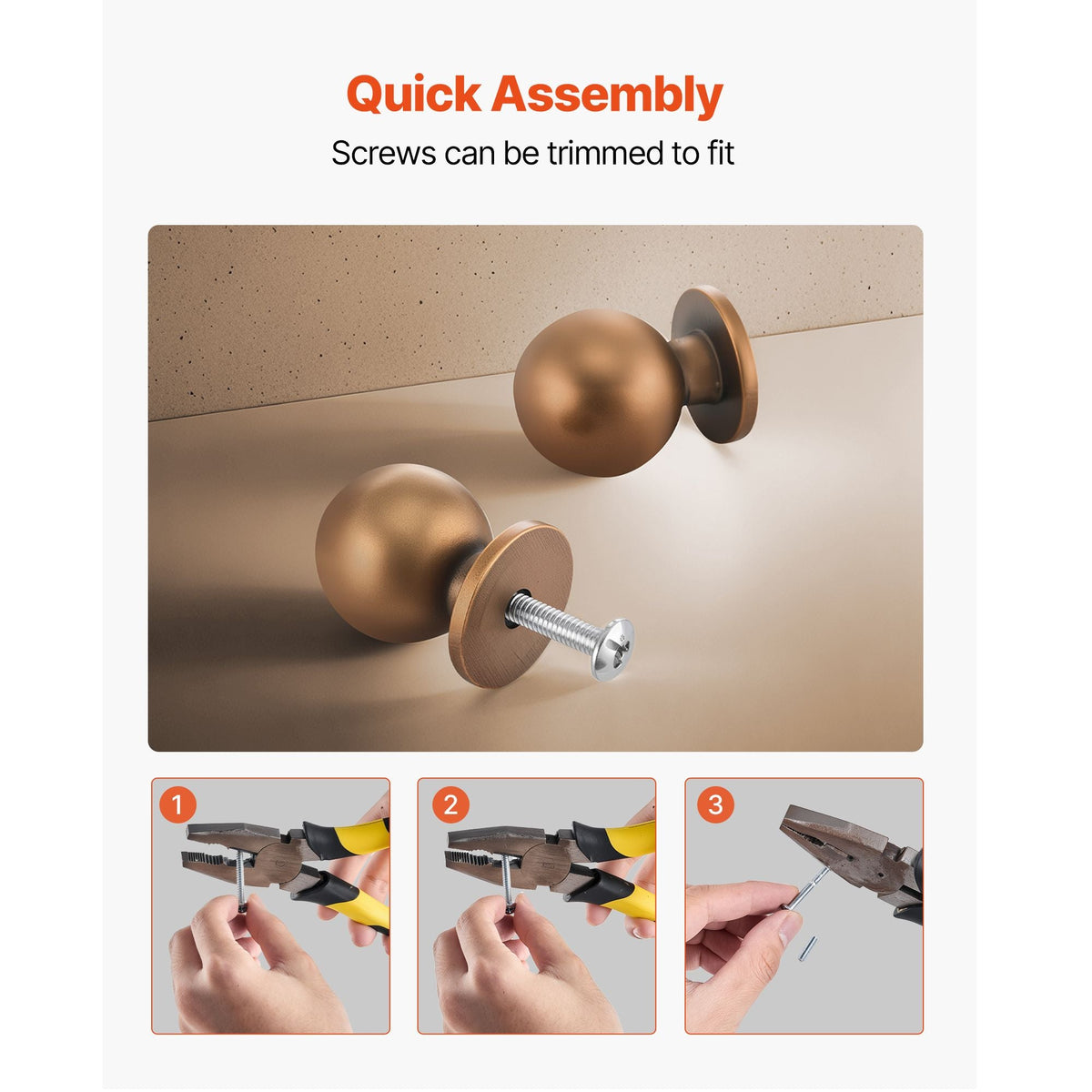 Cabinet Knobs, 12 Pack, 0.98 Inch Zinc Alloy Drawer Pulls Door Handles, Round Kitchen Dresser Solid Knobs Cupboard Hardware with Screws for Bathroom Closet Cabinets Drawers, Antique Brass Color