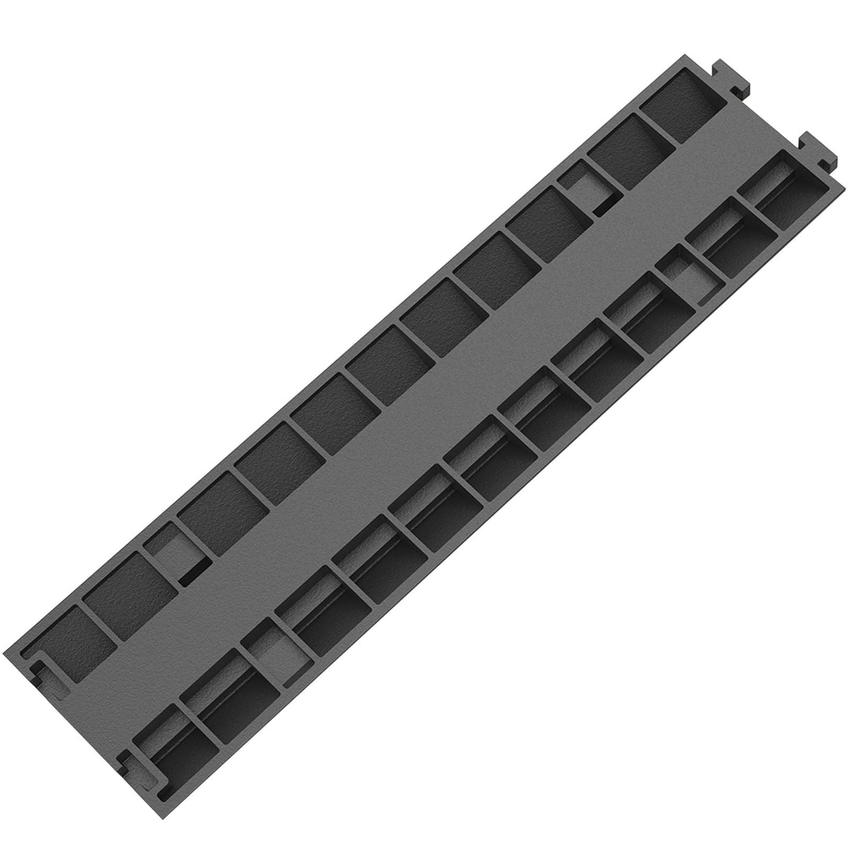 Cable Protector Ramp, 4 Packs 2 Channels Speed Bump Hump, Rubber Modular Speed Bump Rated 11000 LBS Load Capacity, Protective Wire Cord Ramp Driveway Rubber Traffic Speed Bumps Cable Protector