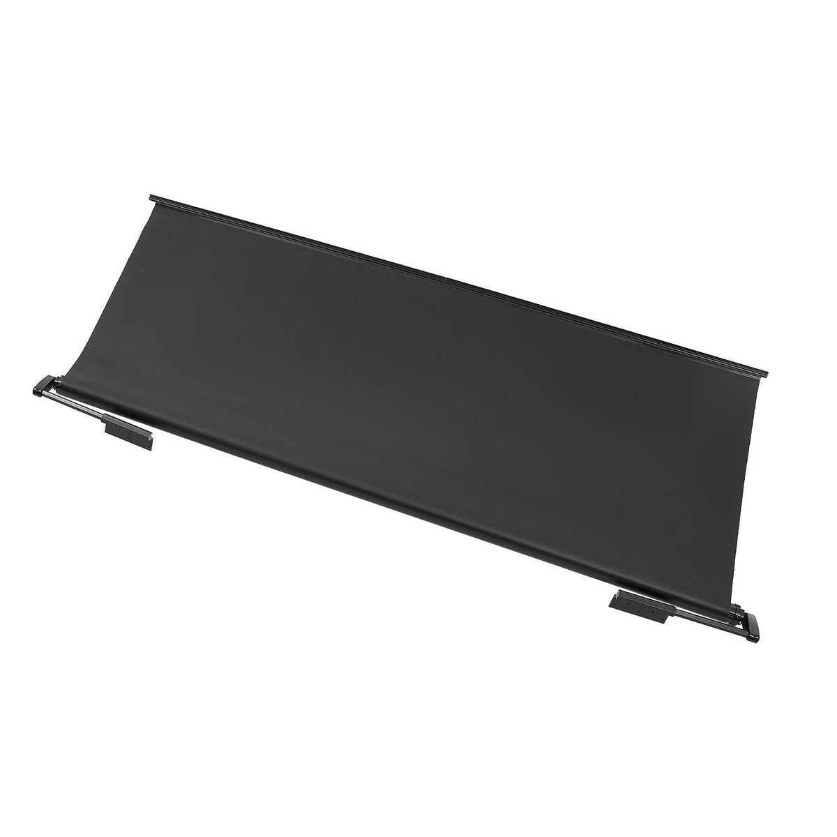 Camper Awning Fabric Replacement, 1" to 8', Weatherproof Durable Slide Topper Awning with Bracket, Heavy Duty Slide Topper Awning with Stainless Steel Material, Fit for RV & Motorhome(Black)