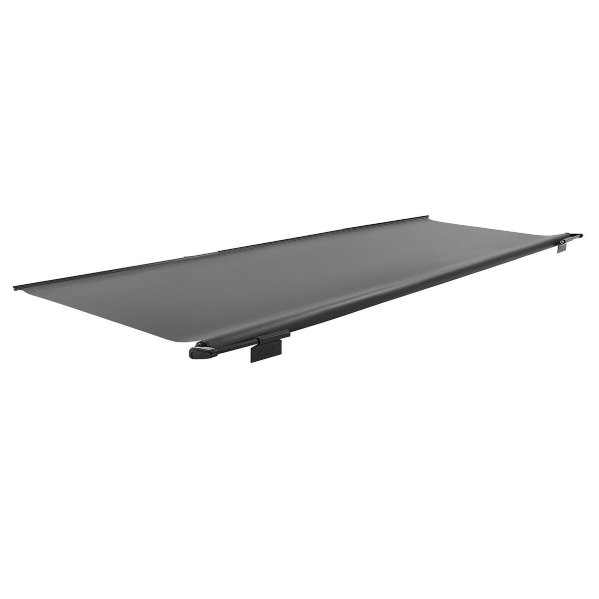 Camper Awning Fabric Replacement, 7" to 13', Weatherproof Durable Slide Topper Awning with Bracket, Heavy Duty Slide Topper Awning with Stainless Steel Material, Fit for RV & Motorhome(Black)