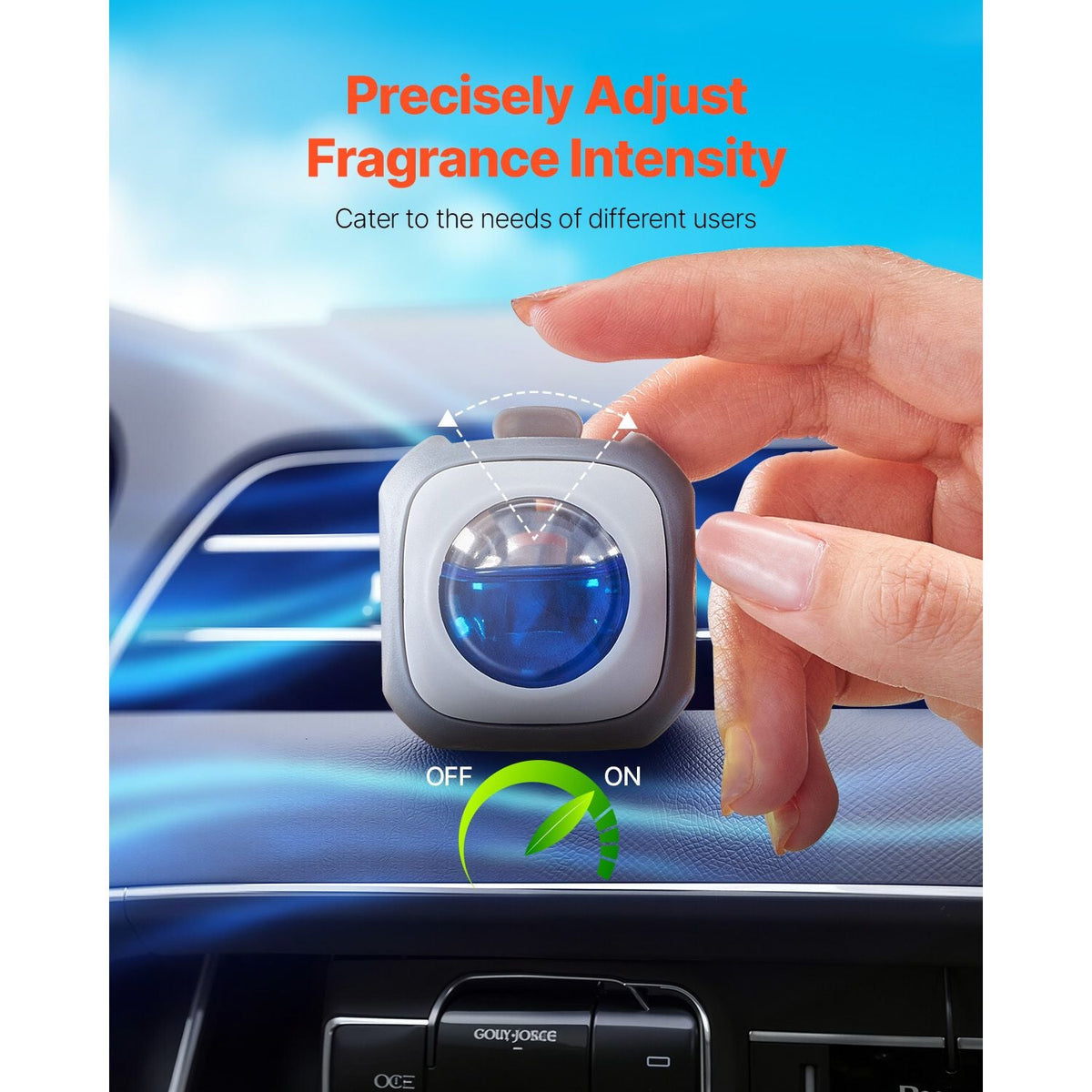 Car Air Freshener, 6-Pack New Car Scent Vent Clips, 4ml Each, Long-Lasting Fragrance Up to 180 Days , Adjustable Intensity Air Fresheners for Vehicles, Compatible with Various Vehicle Vents