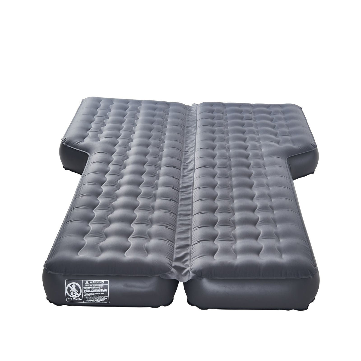 Car Air Mattress, Inflatable Car Camping Mattress, Oxford Thickened Travel Beds, Comfortable and Durable Portable Sleeping Pad with Air Pump, Nozzle, Carry Bag, Fits Most SUV MPV Sedan, Gray