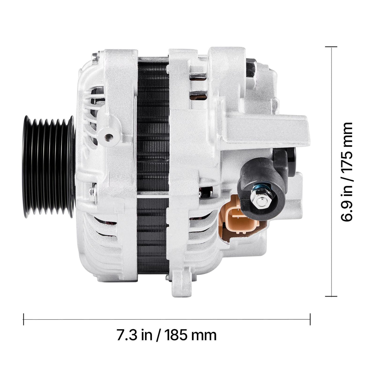 Car Alternator 11176, Fit for Honda Civic 1.8L L4 2006-2008 2011, Civic 1.8L L4 (MFI) 2009-2010, Automotive Replacement Alternator 31100RNAA01, 31100RNAA012M2, 31100RNAA01RM, AHGA67, A002TC1391
