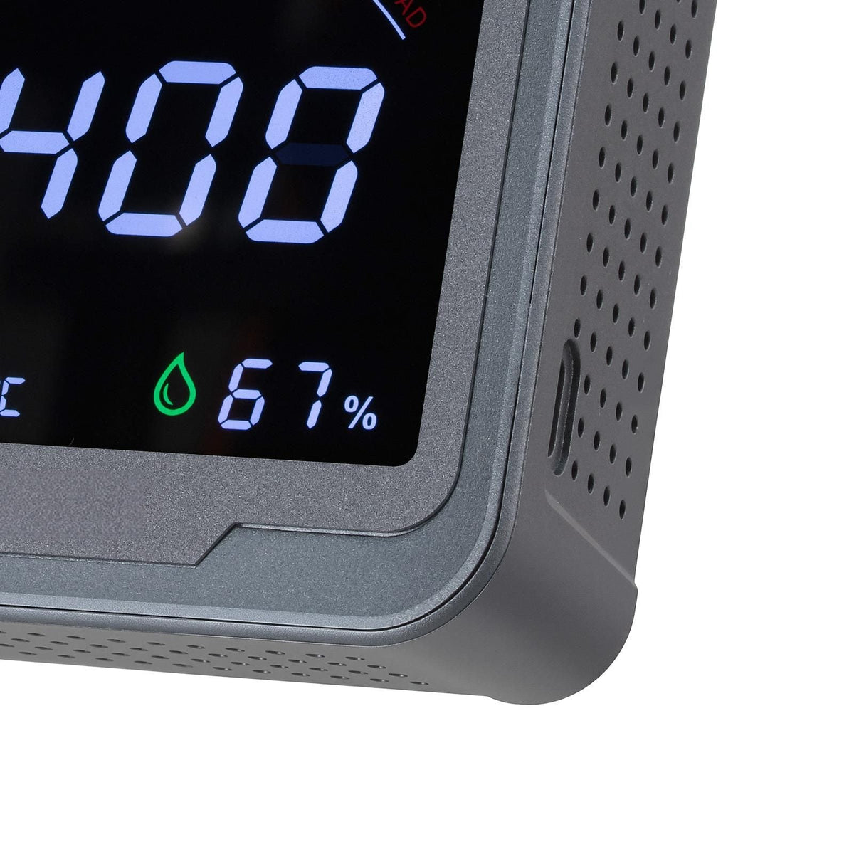 Carbon Dioxide Monitor, CO2 Controller with Temperature and Humidity Display, NDIR Sensor, Carbon Dioxide Detector for Bedside, Home, Office, Car, Lightweight & Portable