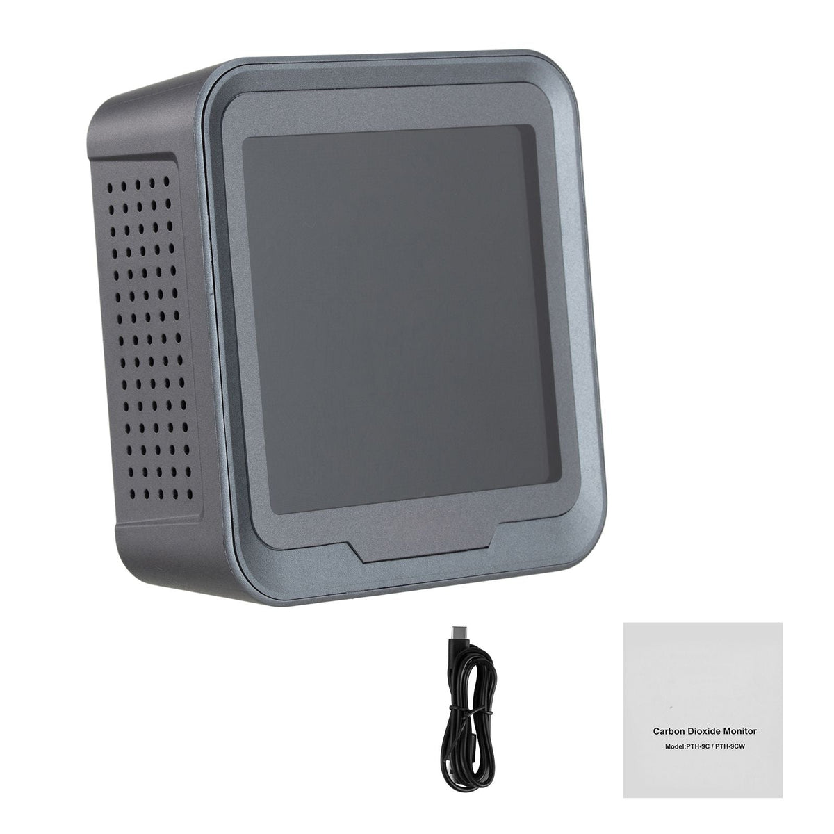Carbon Dioxide Monitor, CO2 Controller with Temperature and Humidity Display, NDIR Sensor, CO2 Sensor for Outdoors, Home, Office, Car, Wall-Mounted Use